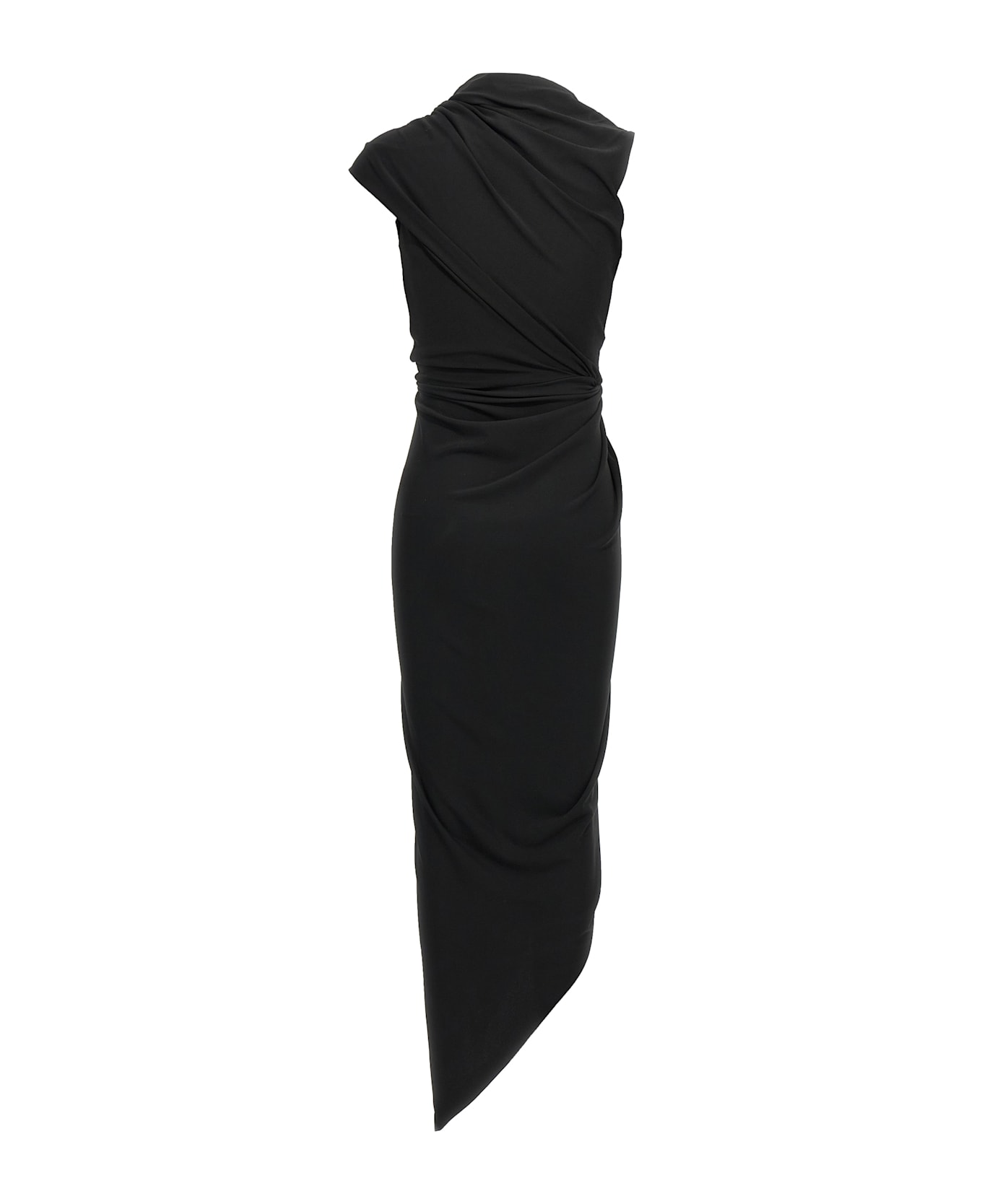 Balenciaga Draped Dress - BLACK