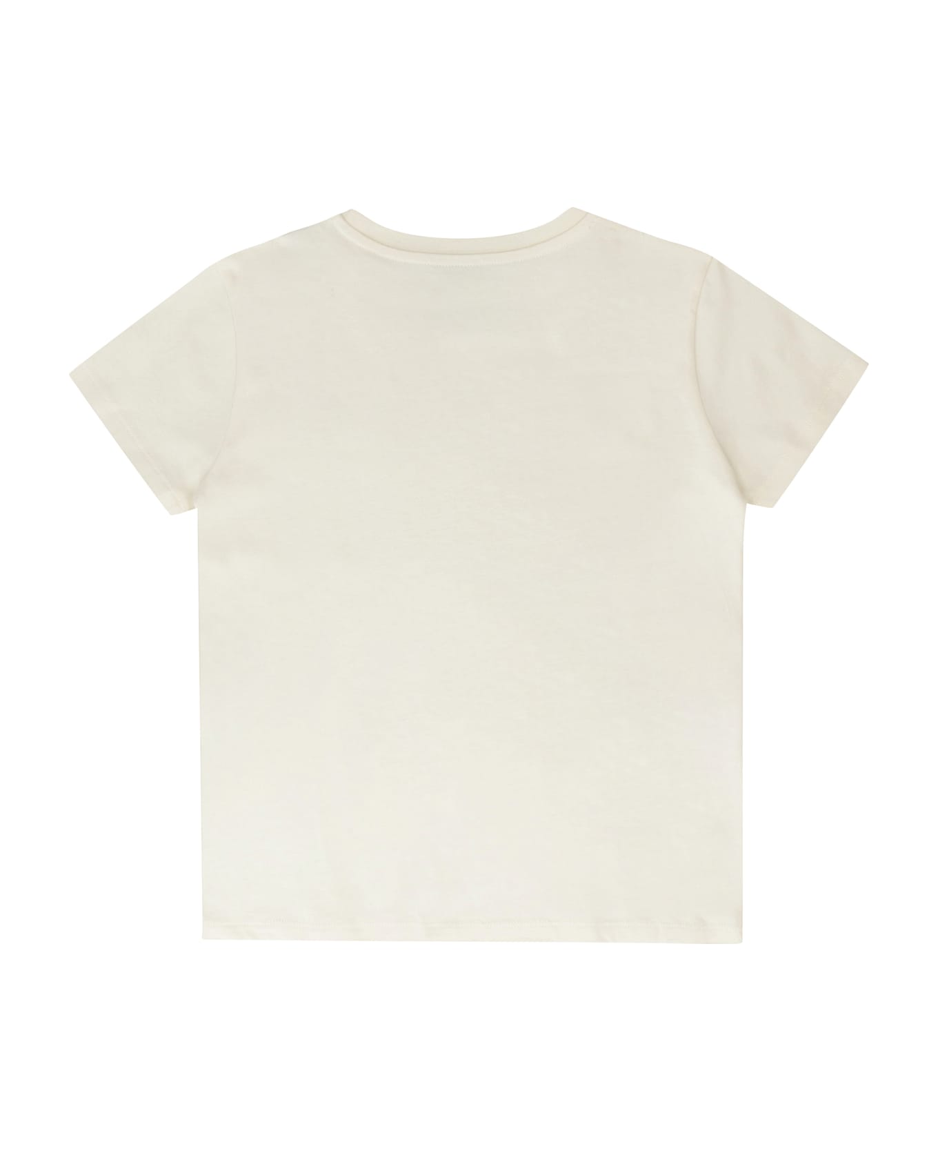 Moncler Cotton Crew-neck T-shirt - panna