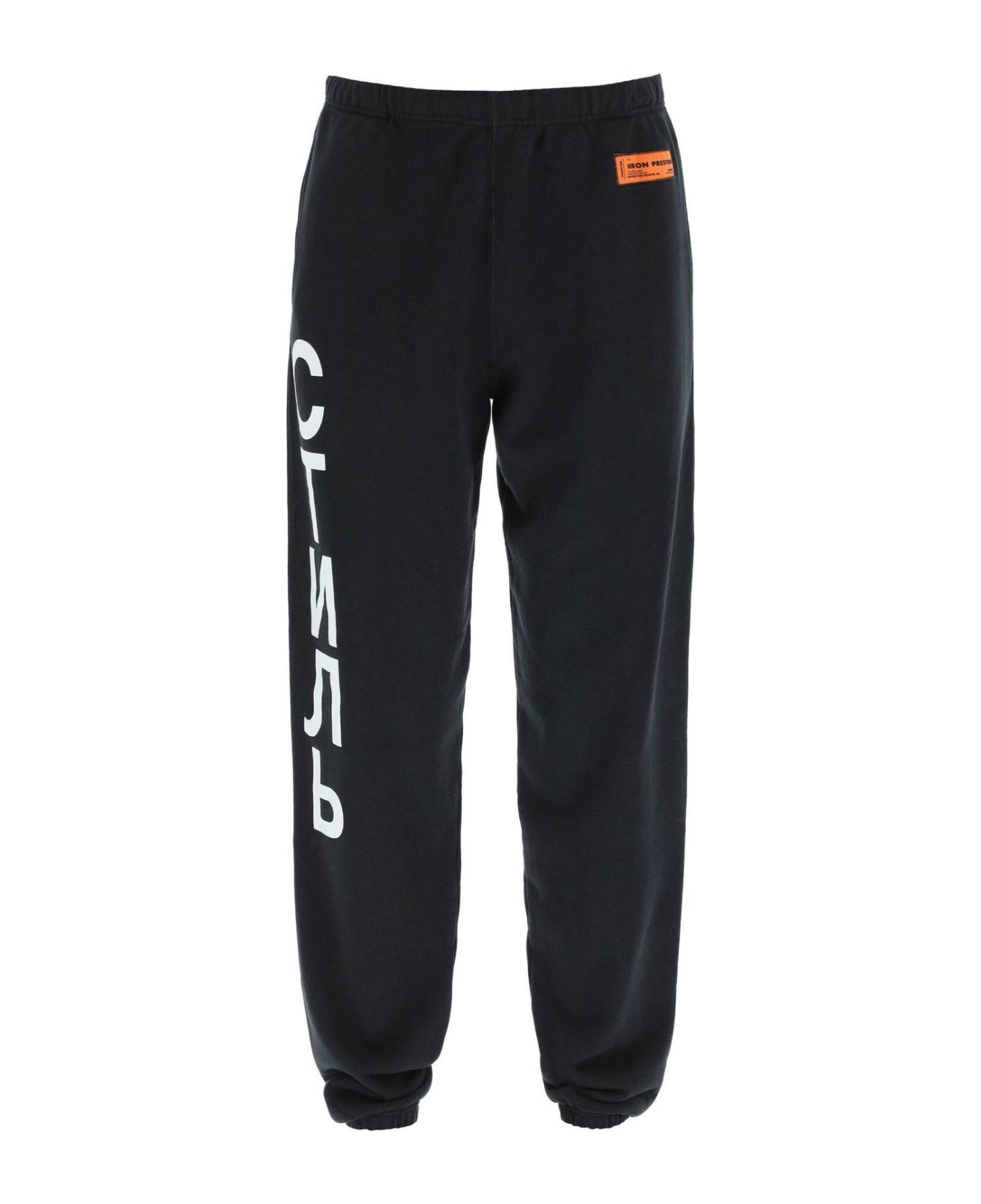 HERON PRESTON Logo Patch Elasticated-waist Track Pants - Black