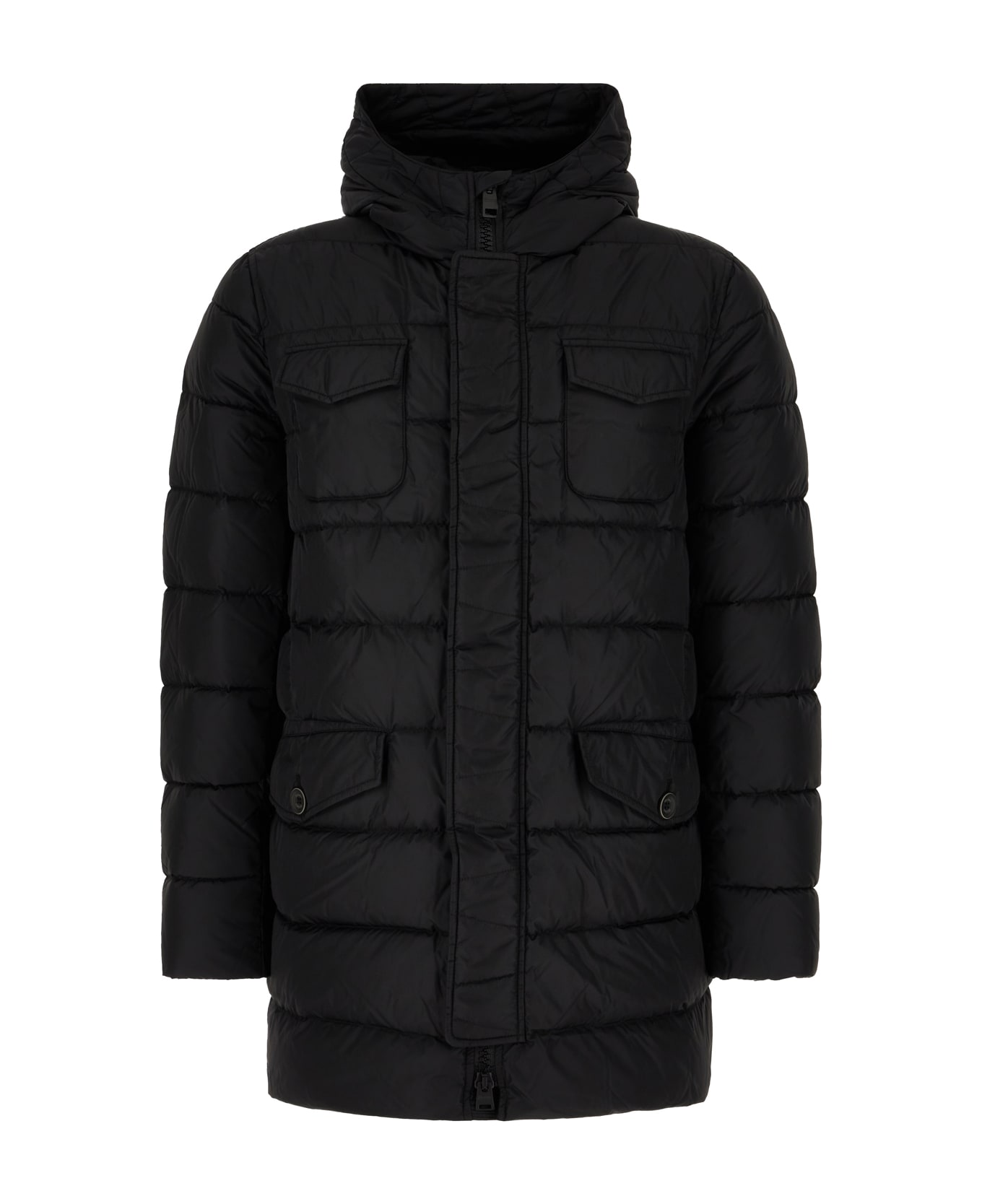Herno Black Nylon Down Jacket - Nero