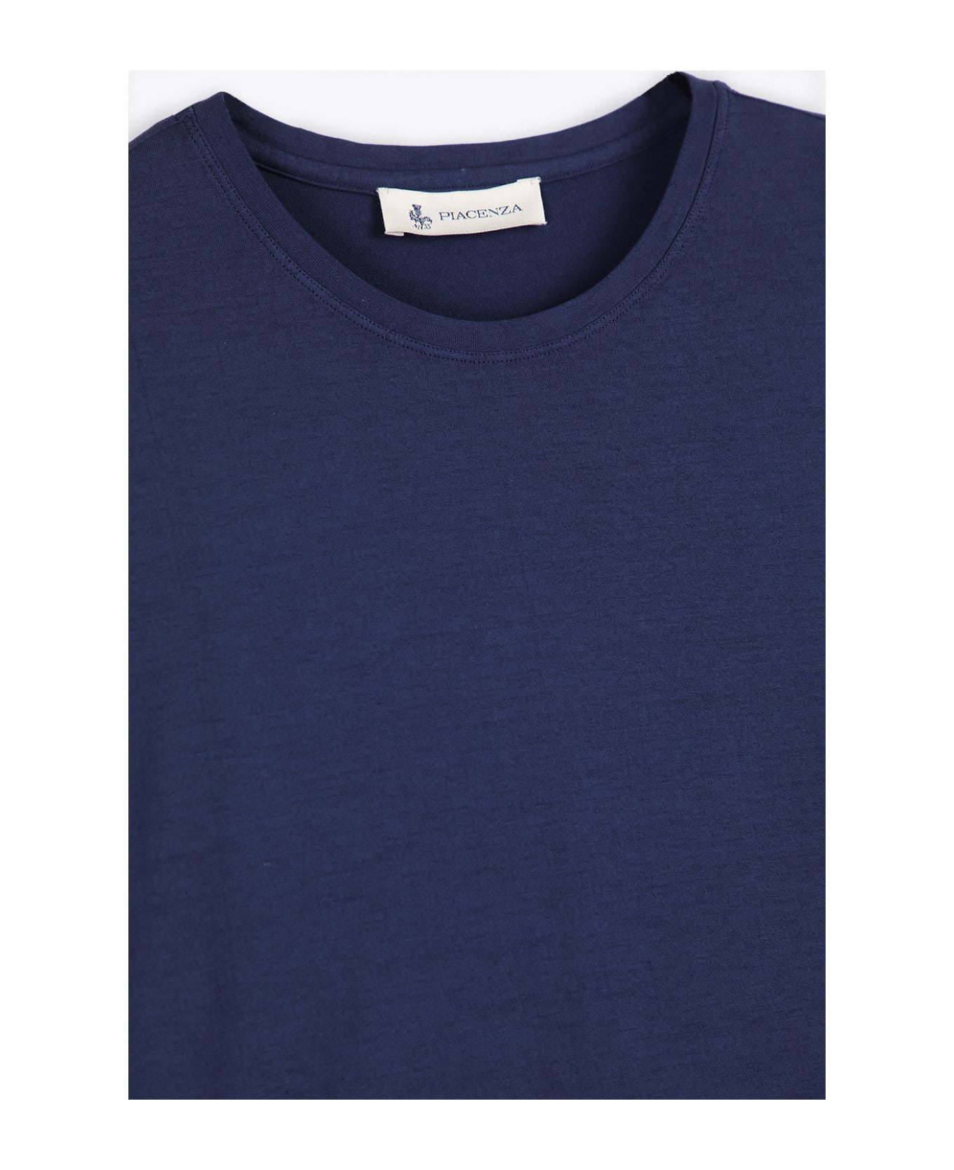 Piacenza Cashmere T-shirt Blue cotton regular t-shirt - Blu
