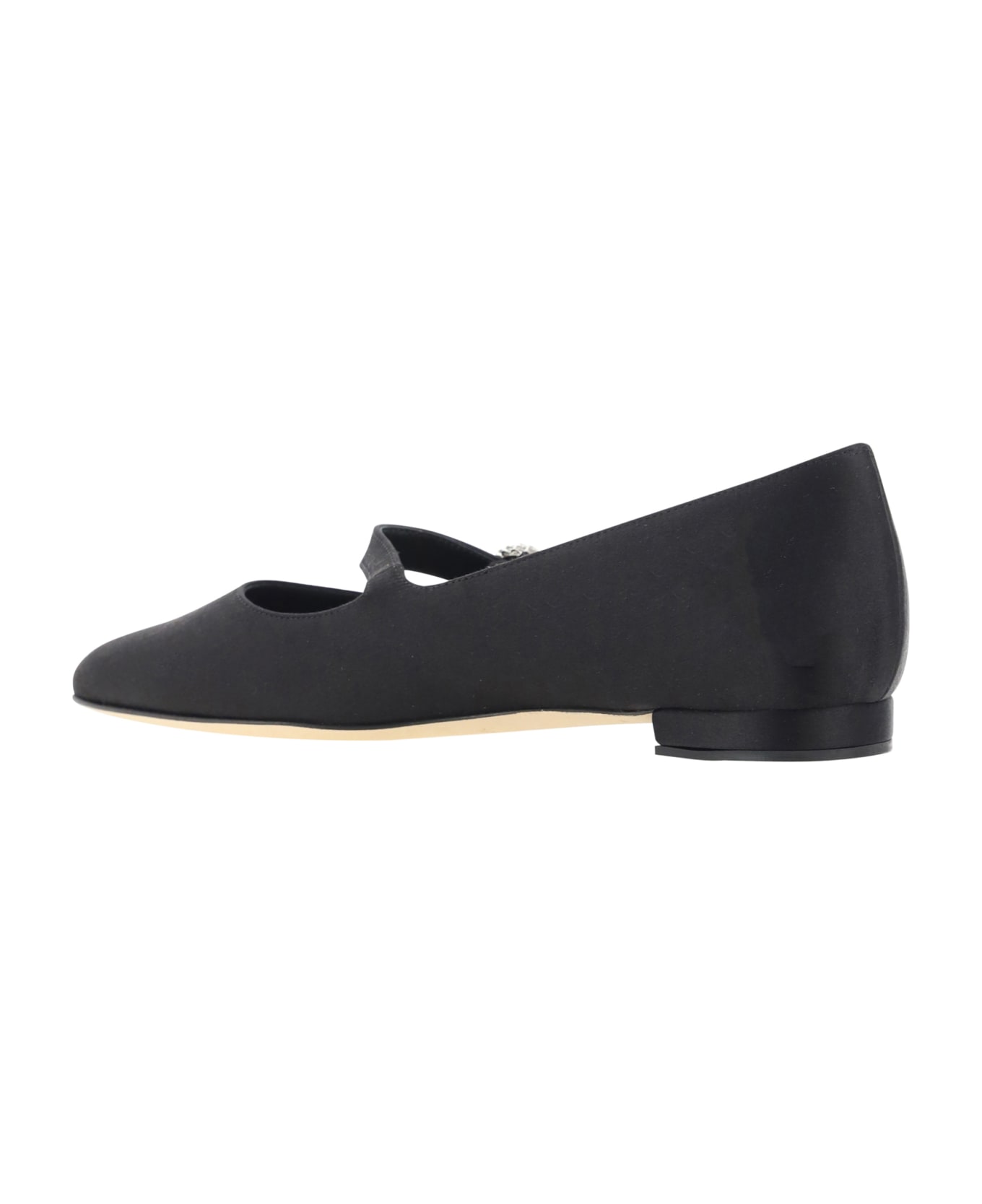 Manolo Blahnik Mary Jane Ballerinas - Blck