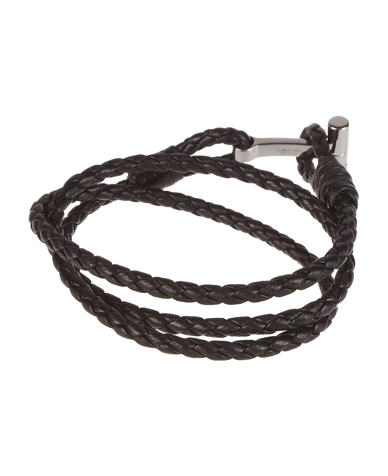 Tom Ford T Wrap Woven Bracelet - Black ブレスレット