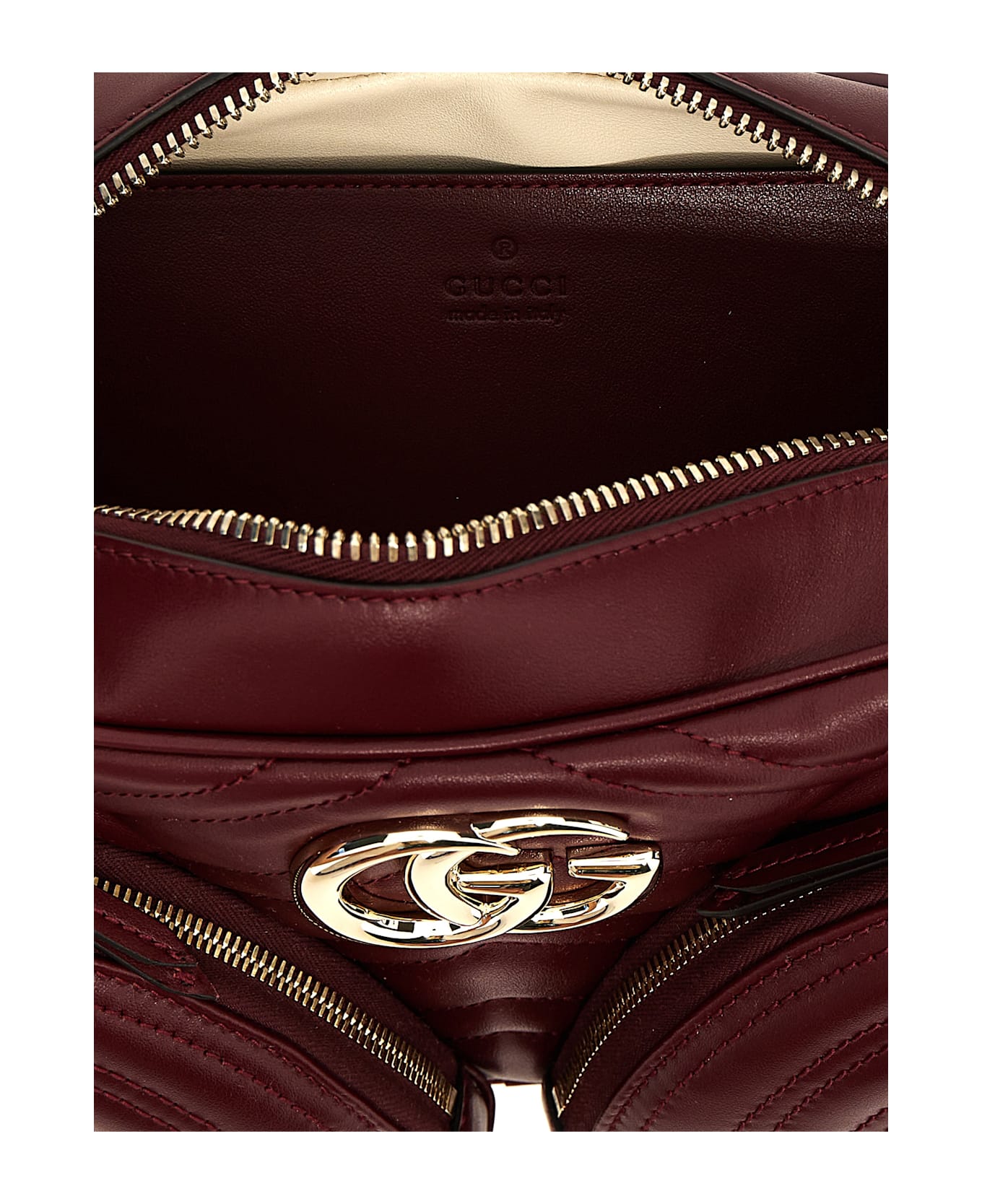 Gucci 'gg Marmont' Small Shoulder Bag - Bordeaux