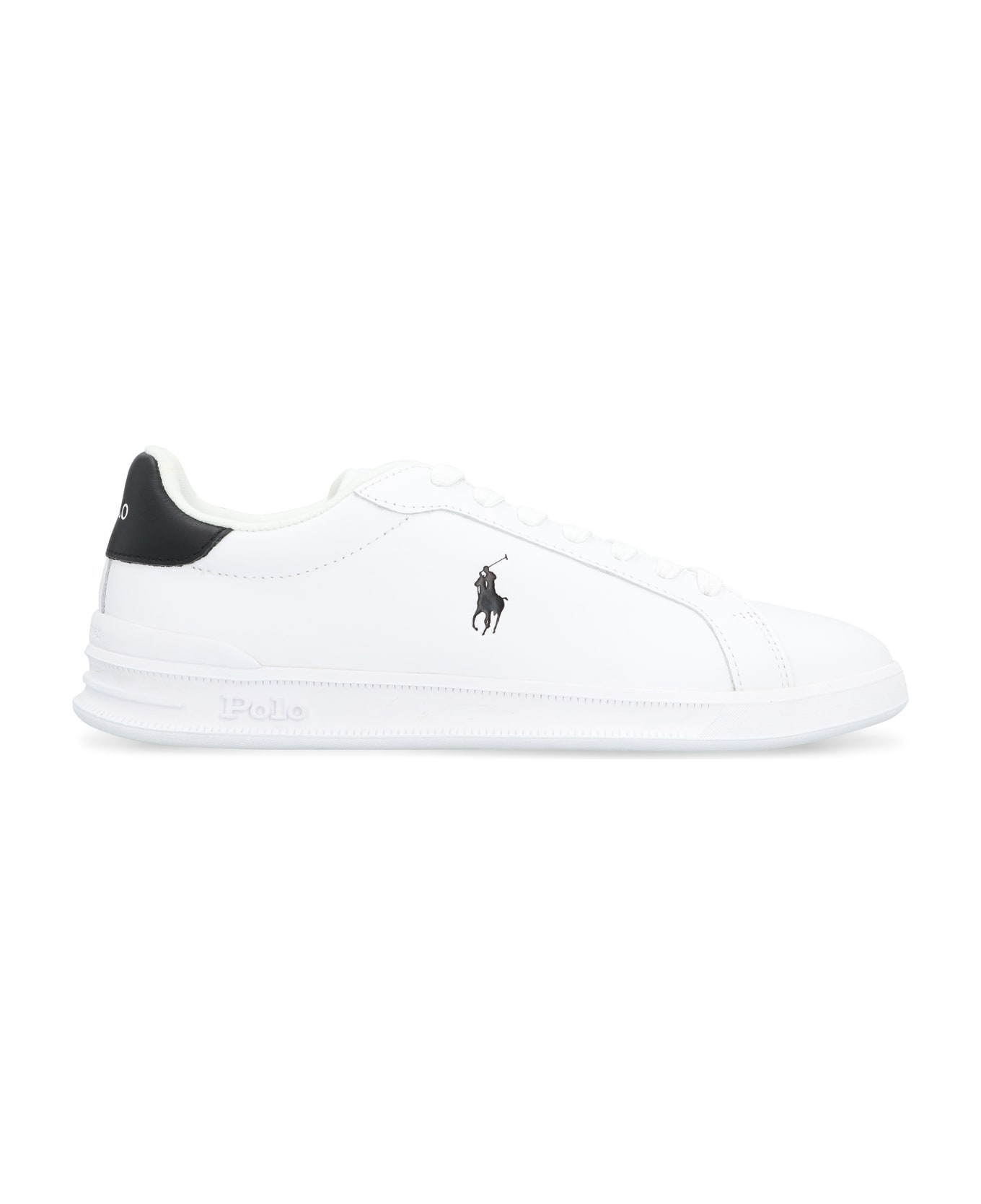 Polo Ralph Lauren Heritage Court Ii Leather Low-top Sneakers - White