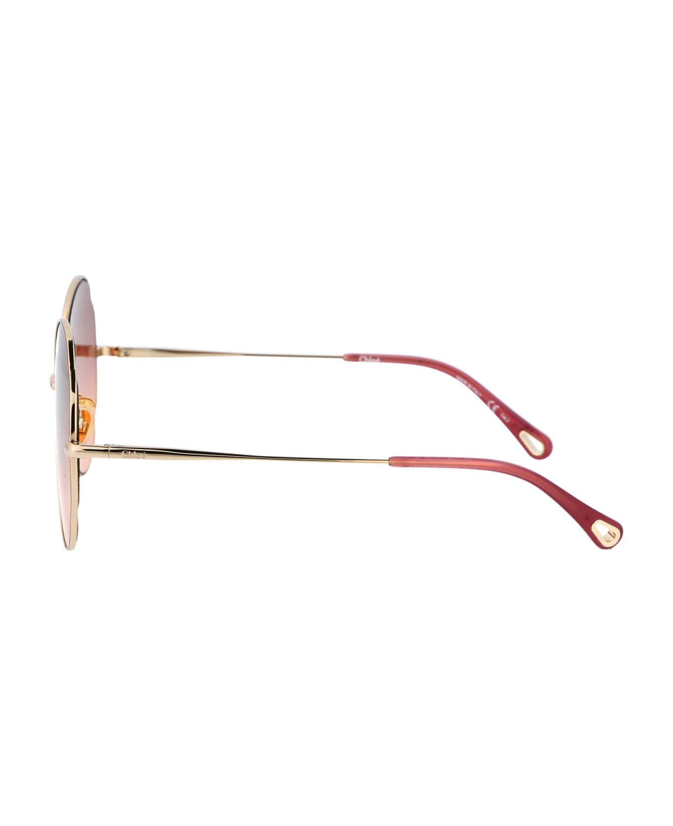 Chloé Eyewear Ch0093s Sunglasses - 004 GOLD GOLD RED サングラス