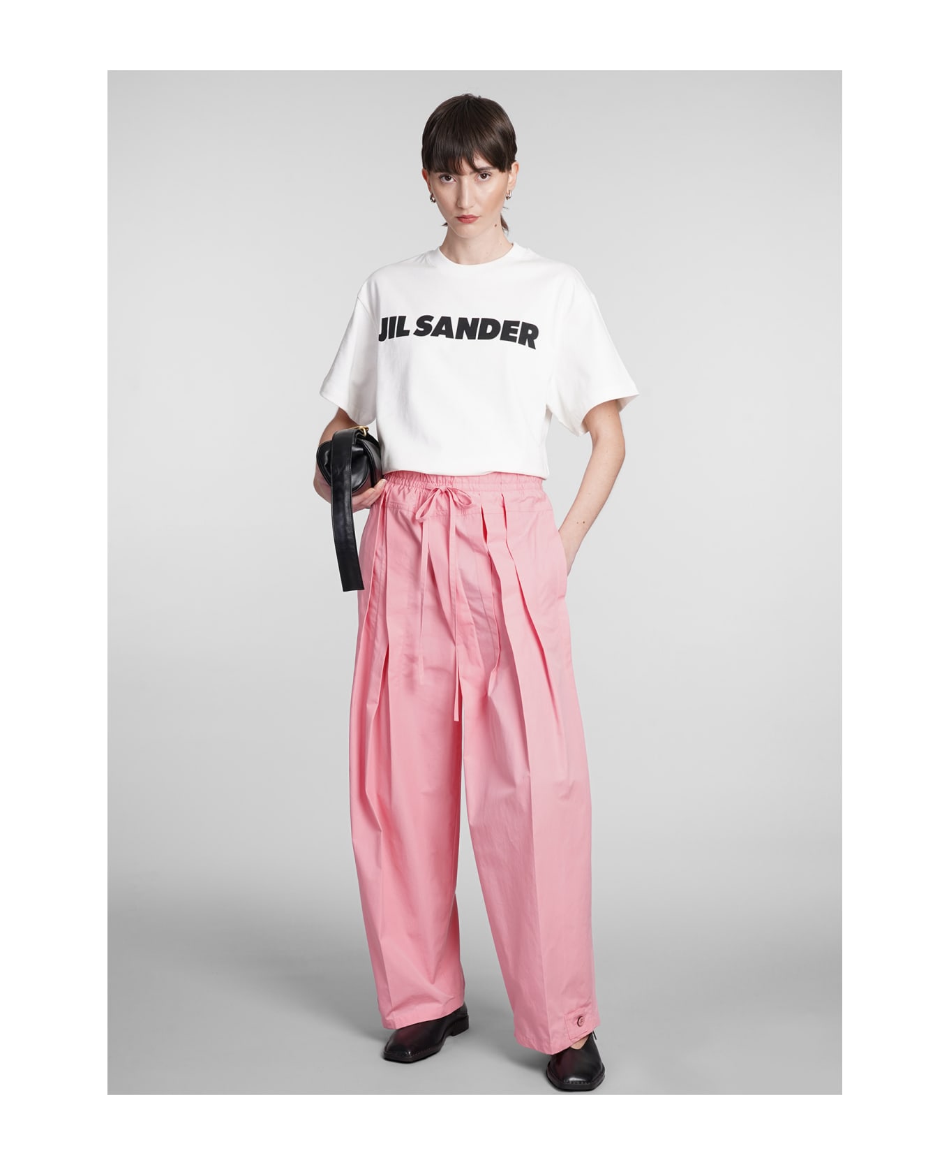 Jil Sander Pants In Rose-pink Cotton - rose-pink