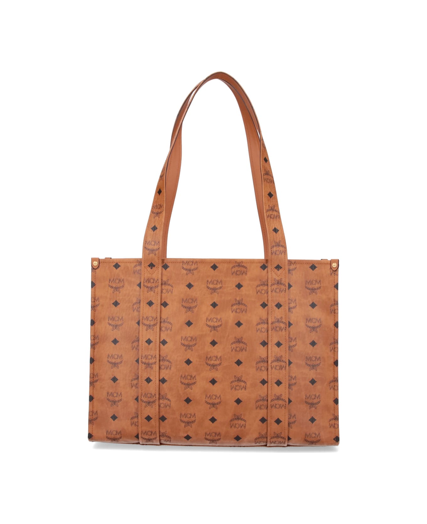 MCM 
aren
 Large Tote Bag - Brown トートバッグ