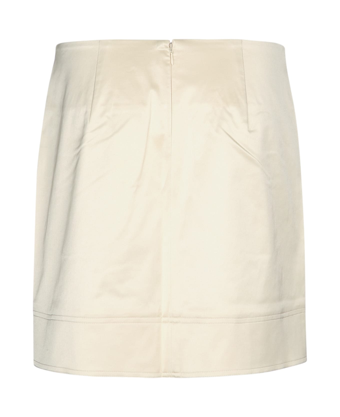 Totême Crepe Mini Skirt - ECRU