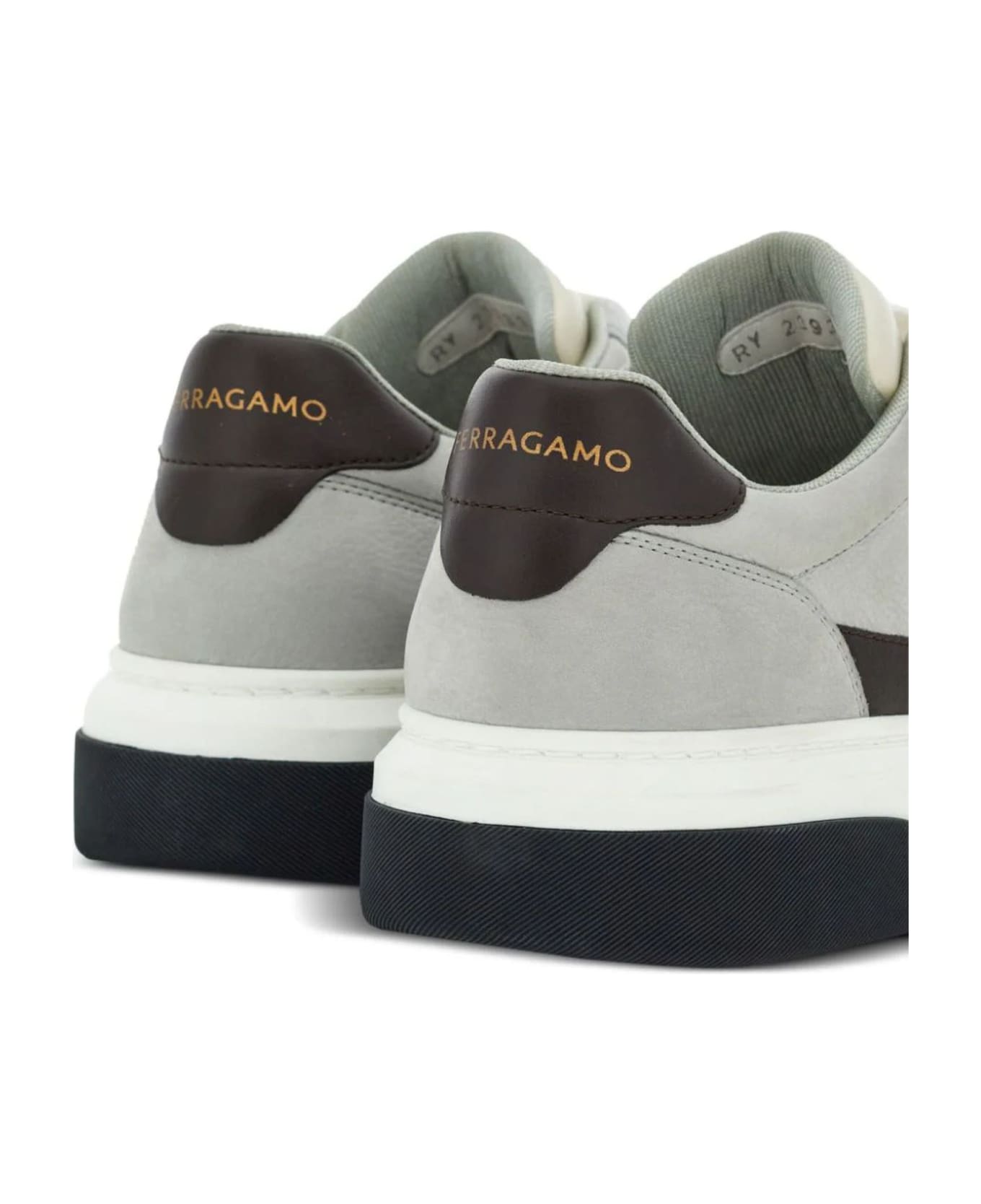 Ferragamo Grey Low Cut Sneaker - Grey スニーカー