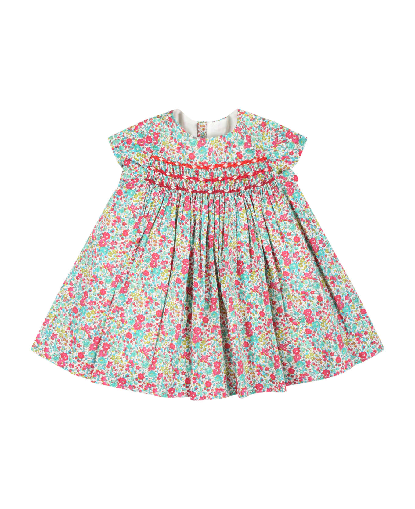 Bonpoint Multicolor Dress For Baby Girl With Liberty Print - Multicolor