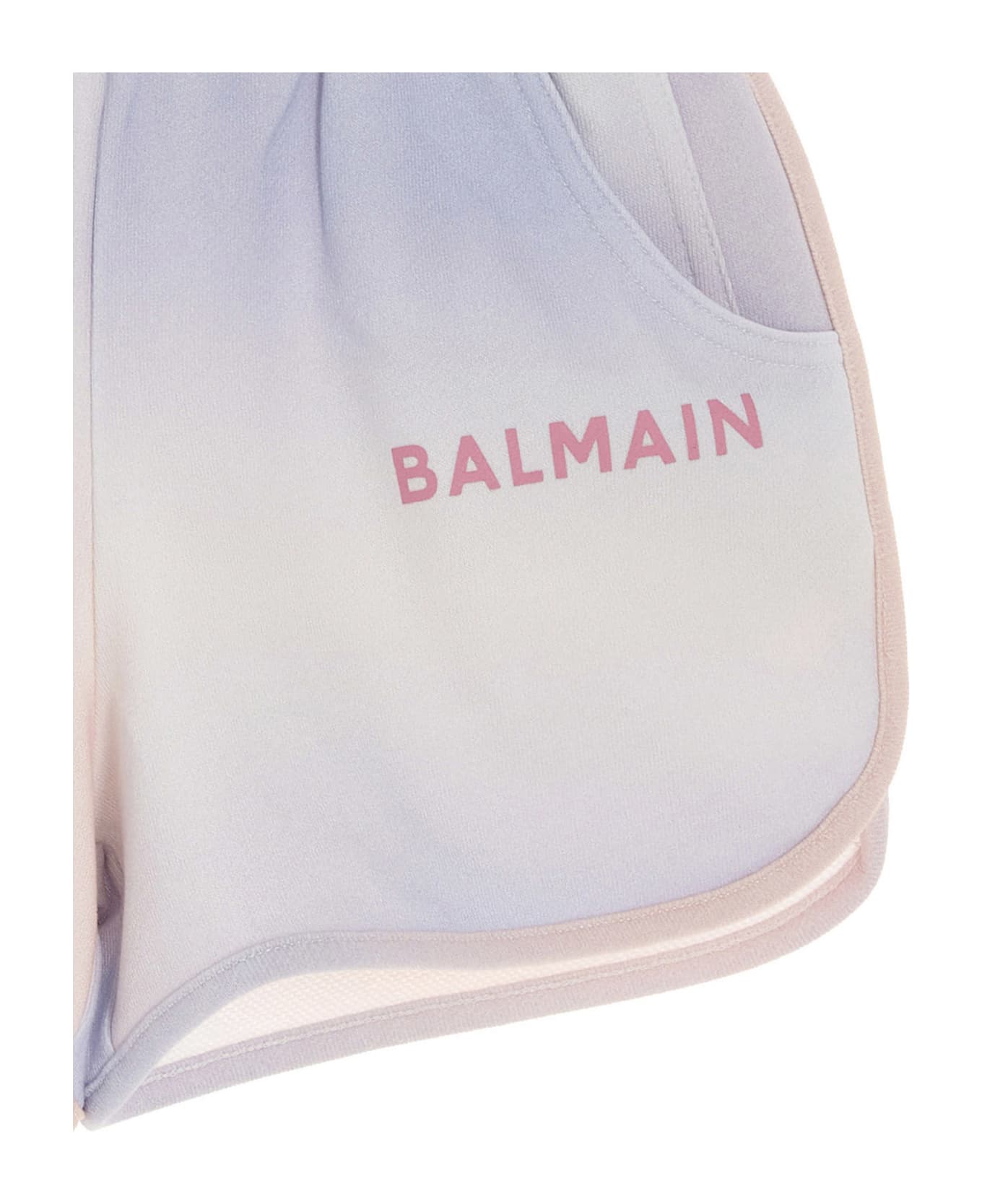 Balmain Logo Print Shorts - Multicolor ボトムス