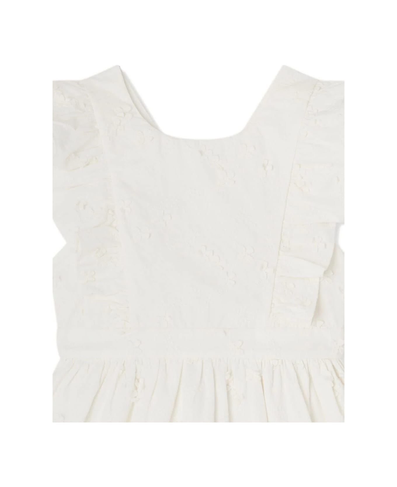 Bonpoint Milk White Frida Dress - White ワンピース＆ドレス