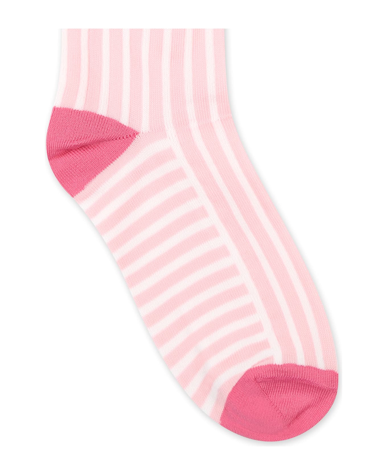 Marni Pink Socks For Girl With Logo - Pink