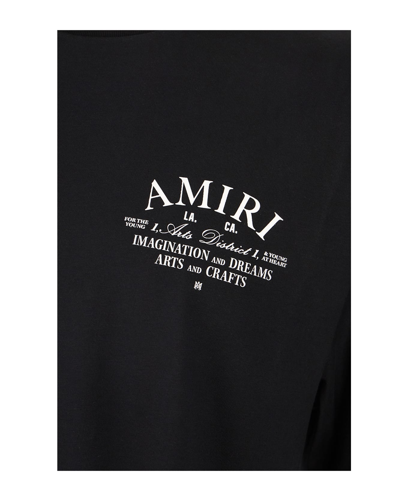 AMIRI Black Cotton T-shirt - BLACK