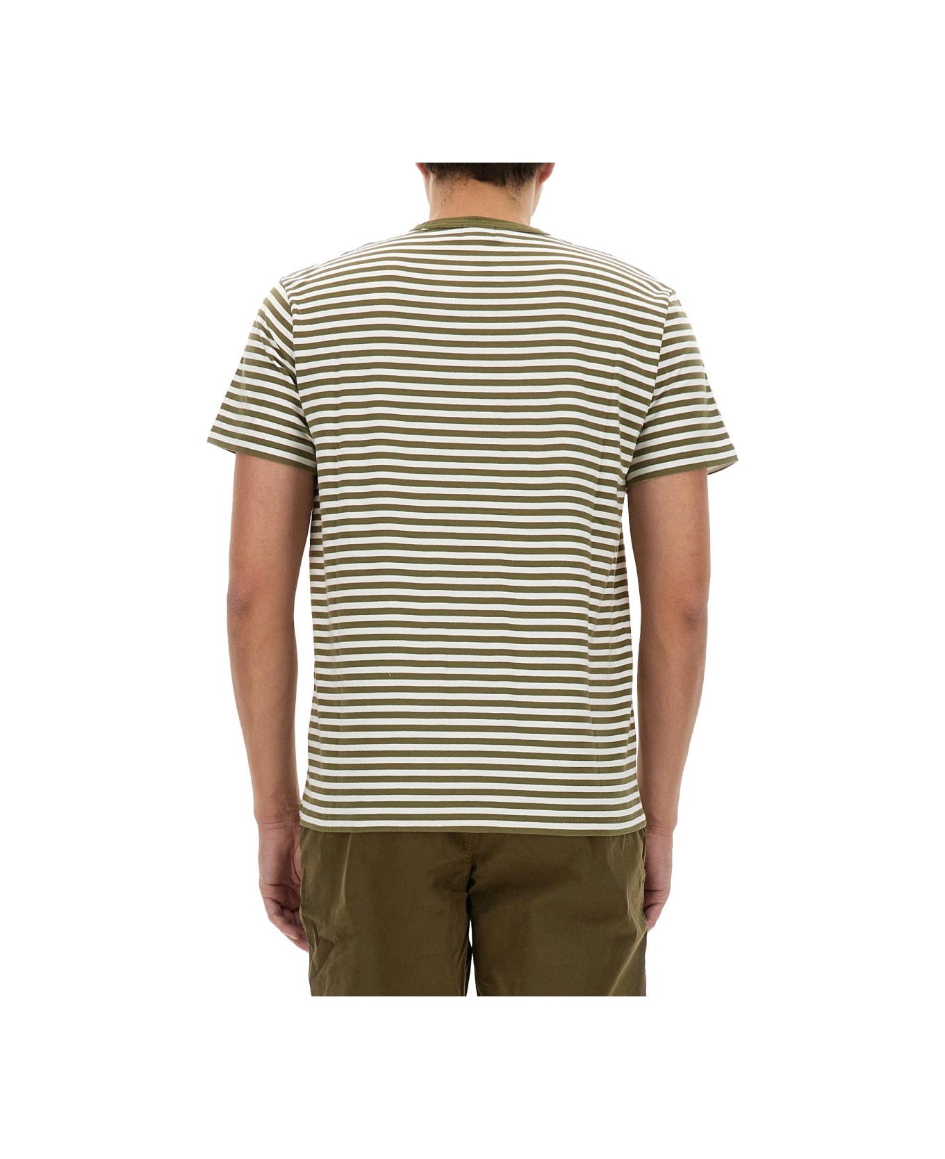Woolrich Striped T-shirt - GREEN