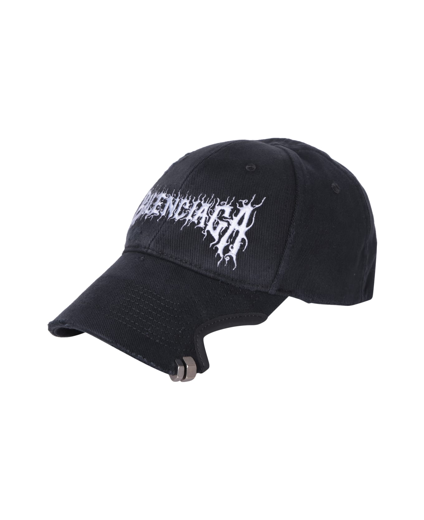 Balenciaga Diy Metal Outline Essentials Hat - Black