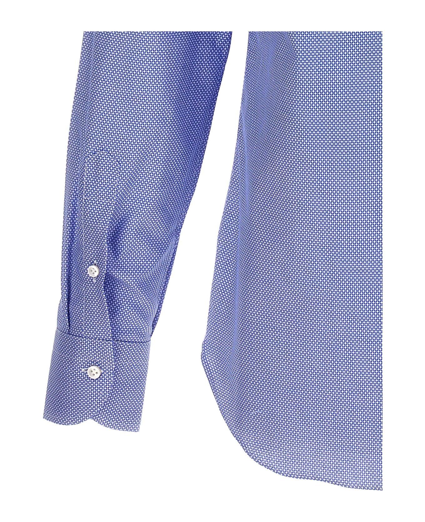 Borriello Napoli Micro Operated Shirt - Light Blue シャツ