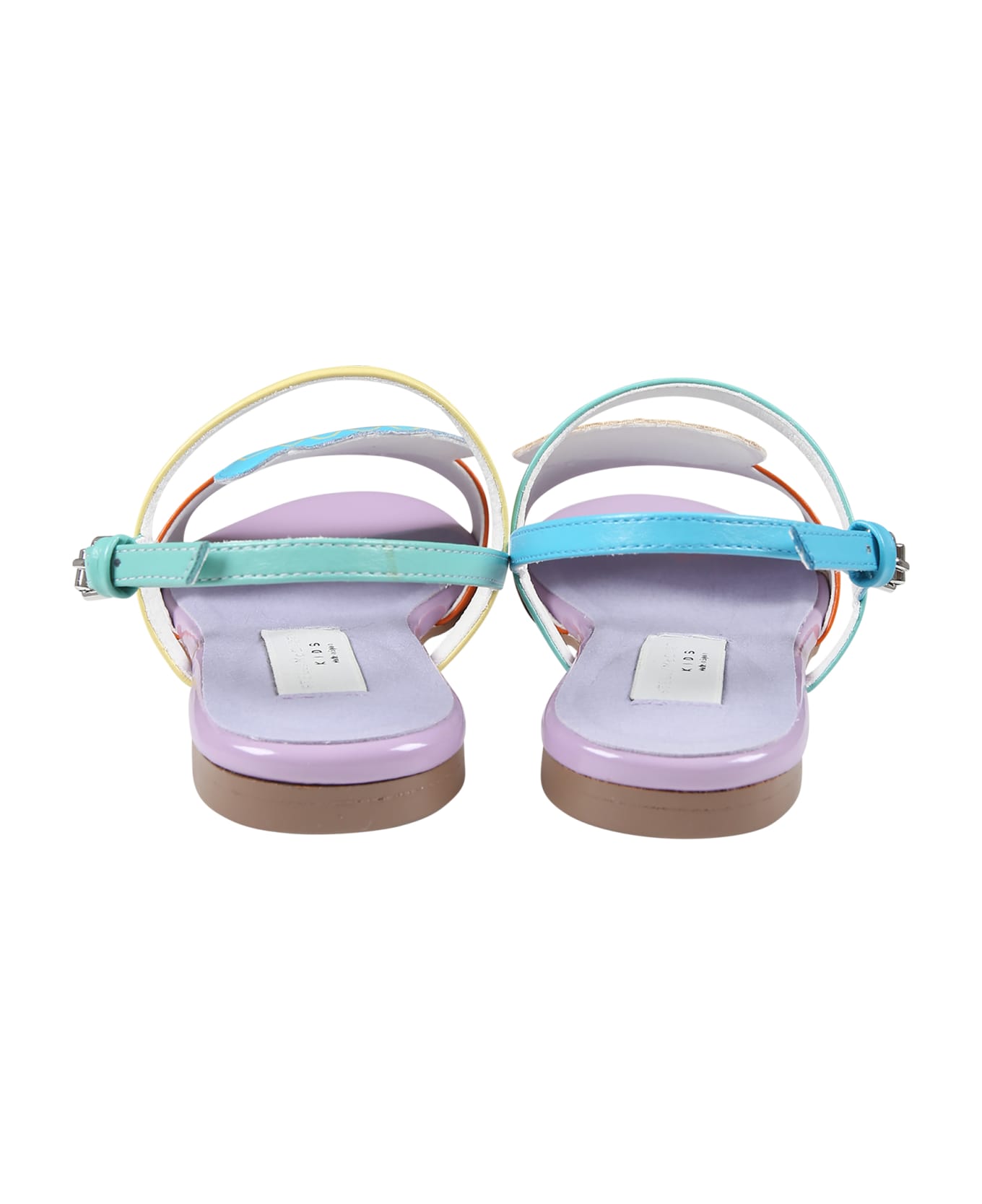 Stella McCartney Kids Multicolor Sandals For Girl With Seashell - Multicolor シューズ