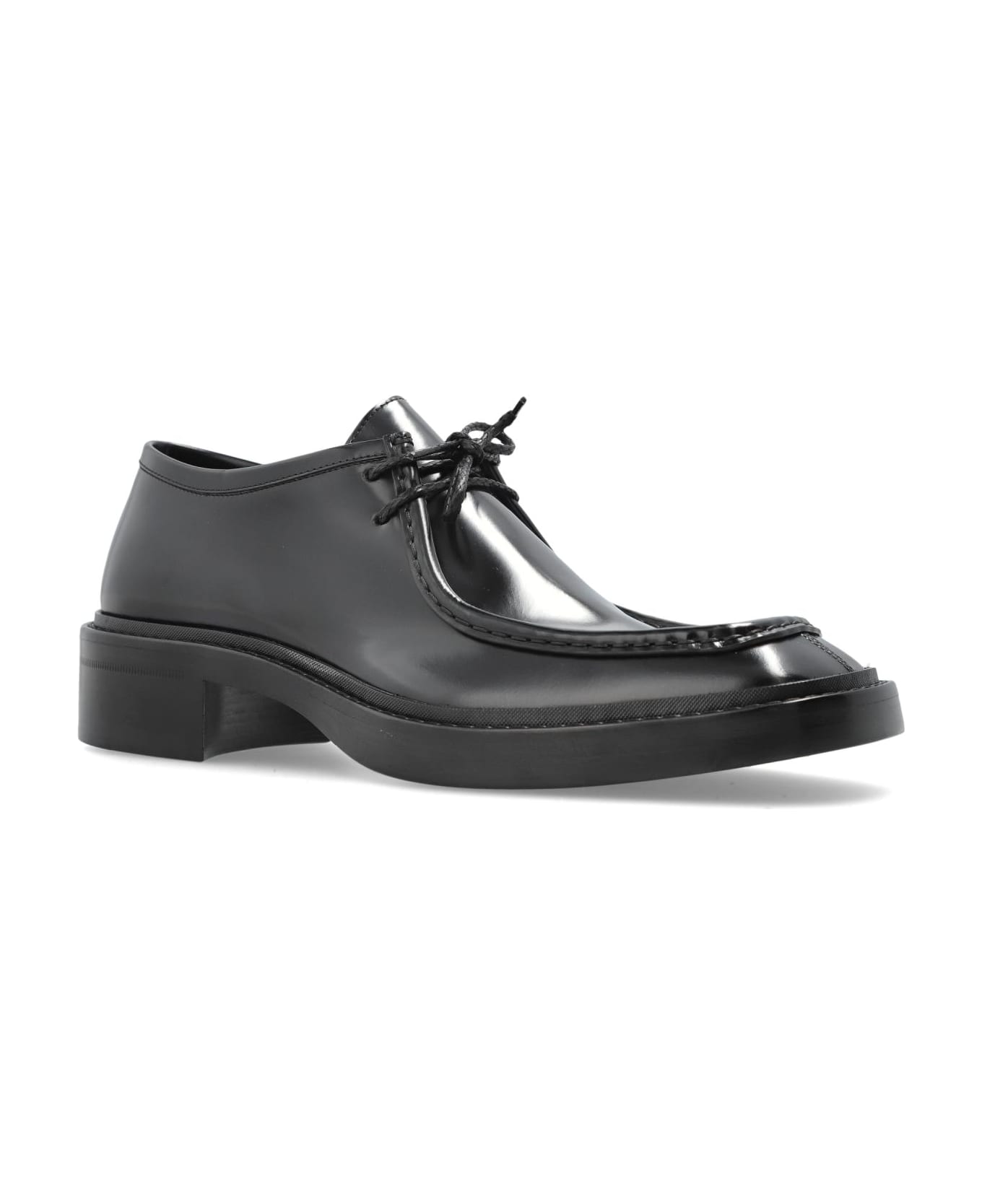 Saint Laurent Leather Shoes 
new Bourbon
 - BLACK