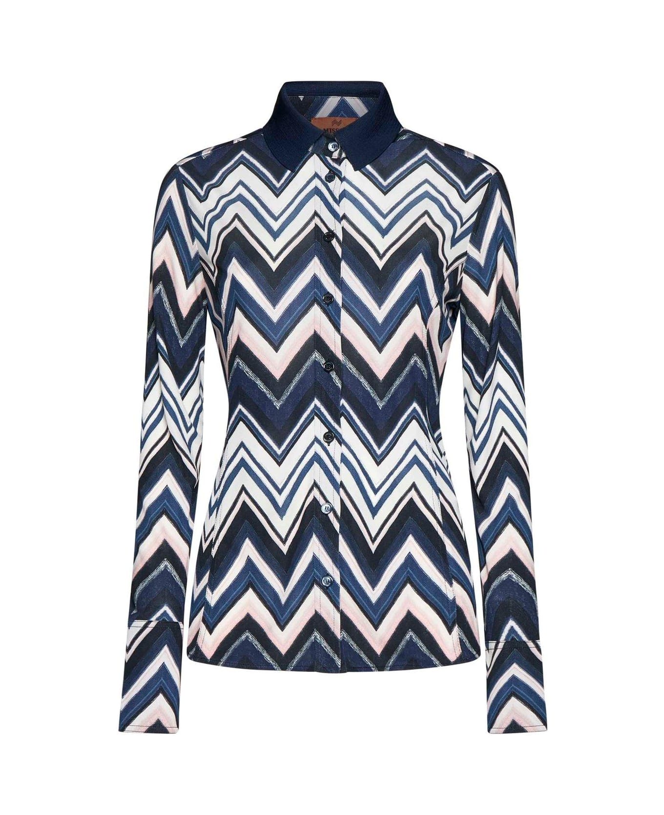 Missoni Zigzag Printed Long Sleeved Shirt - Multicolour