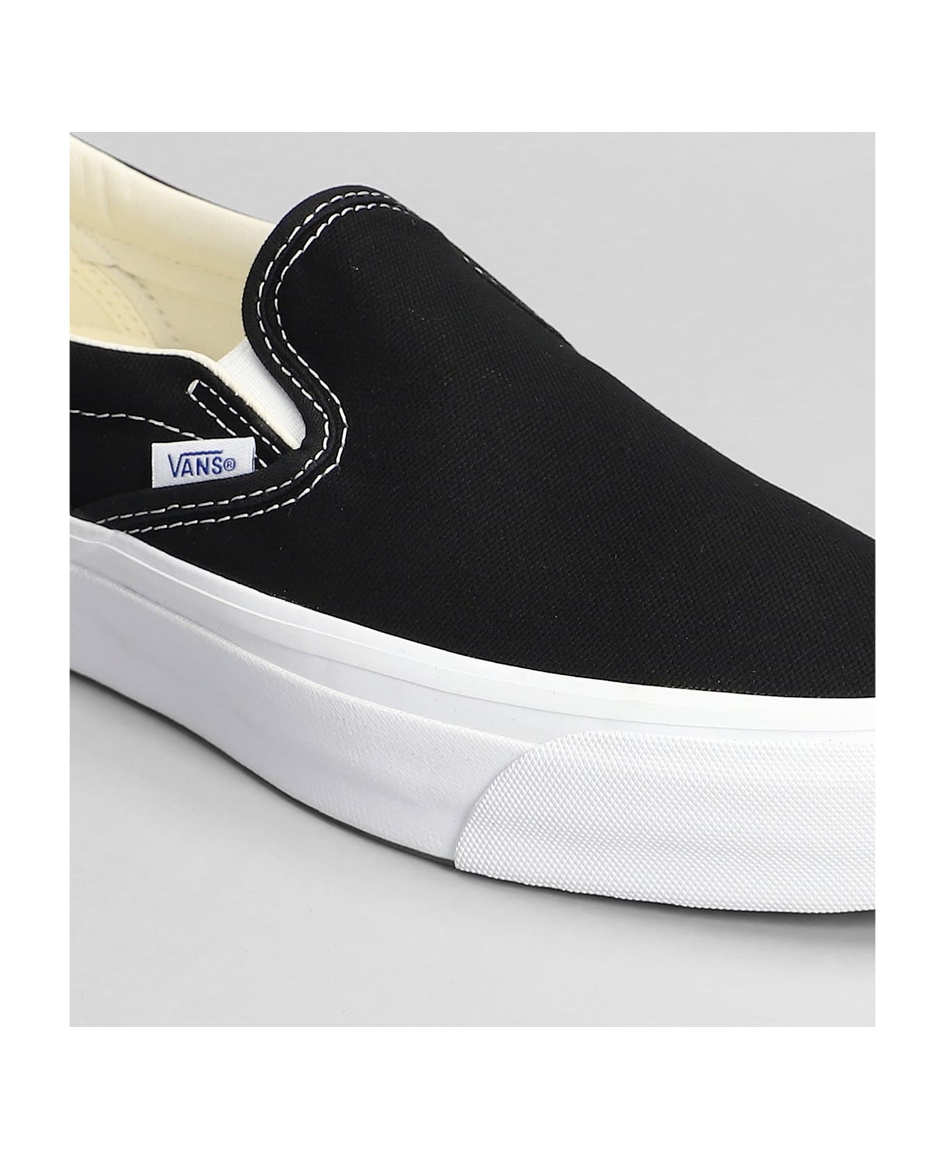Vans Lx Slip-on Reissue98 Sneakers In Black Fabric - black