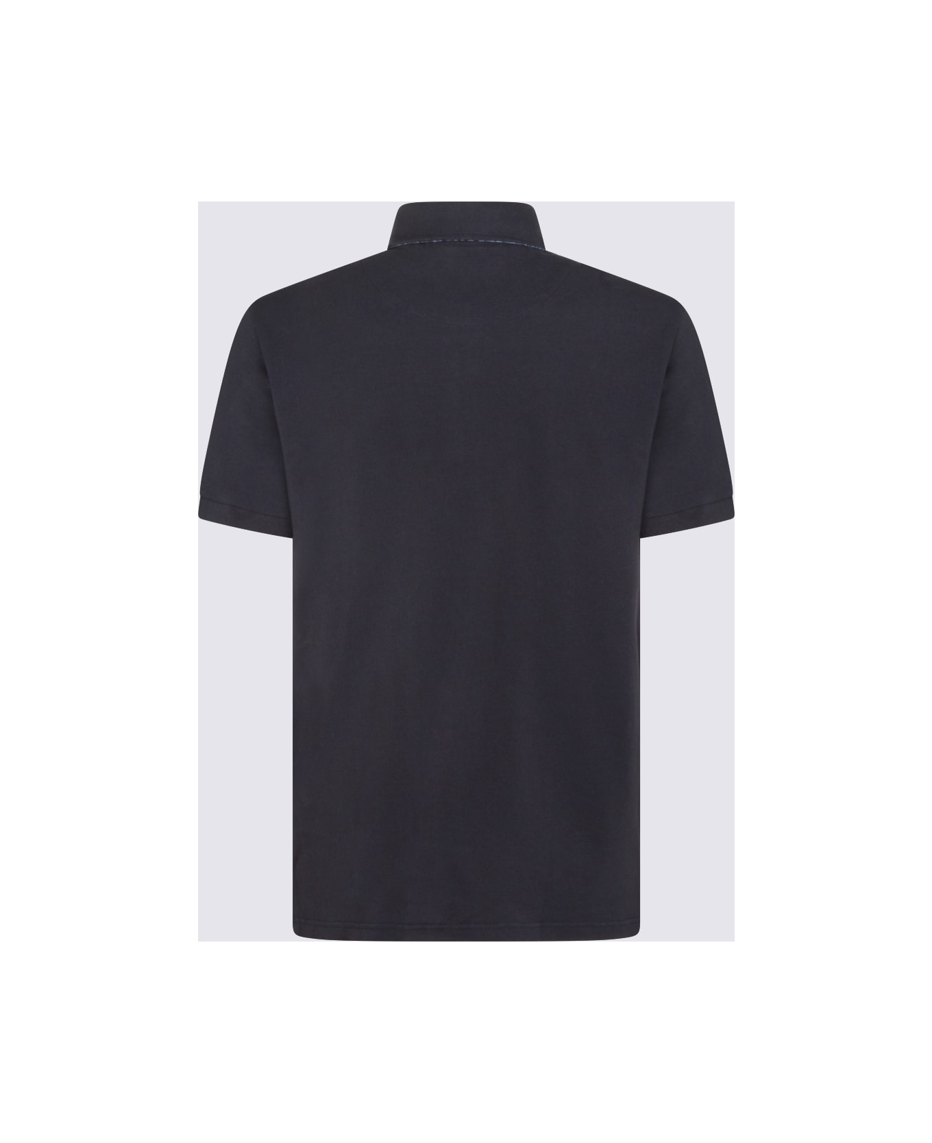 Etro Navy Cotton Polo Shirt