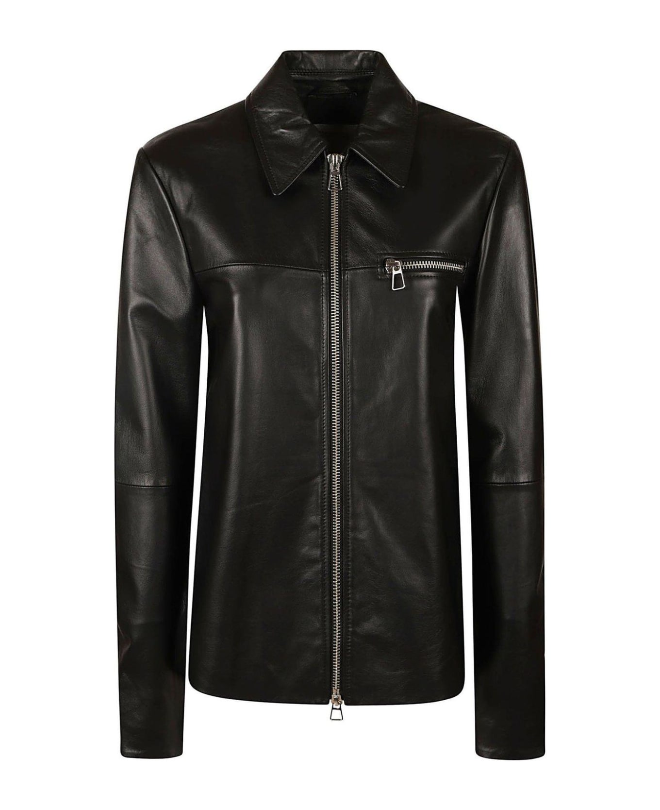 SportMax Zip-up Long-sleeved Jacket - BLACK