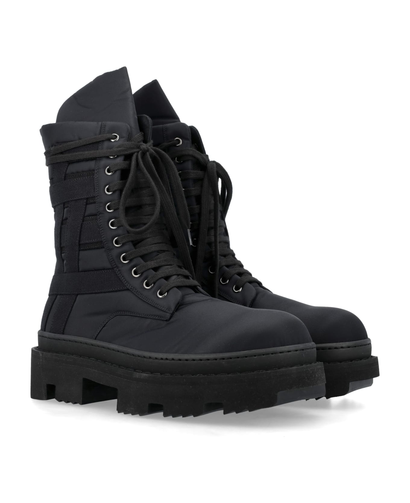 DRKSHDW Army Megatooth Ankle Boot - BLACK