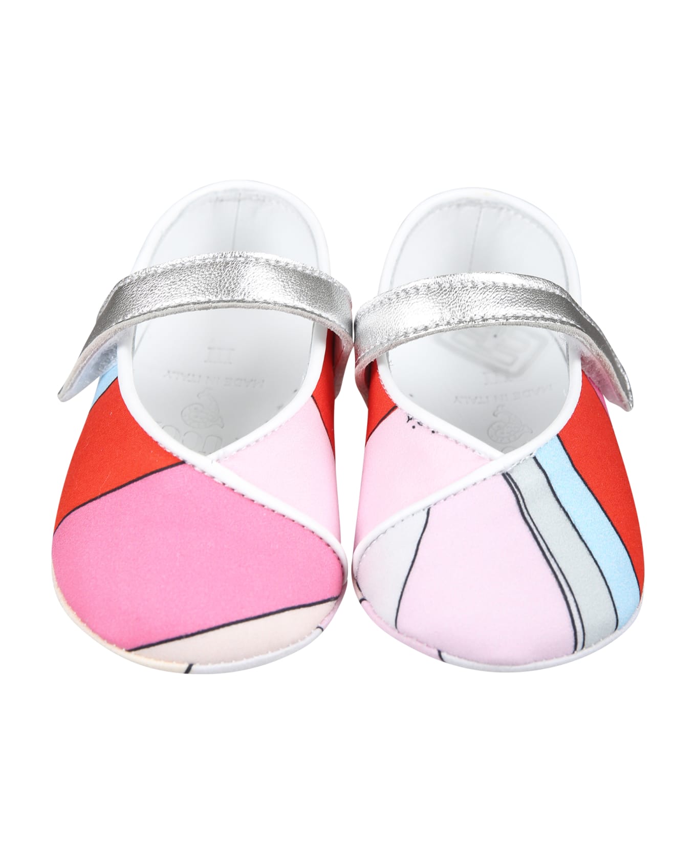 Pucci Multicolor Ballet Flats For Baby Girl With Print - Multicolor シューズ
