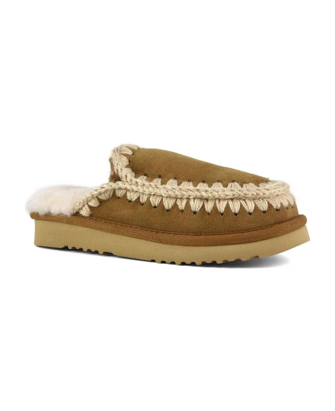 Mou Cognac Eskimo Slipper - Brown