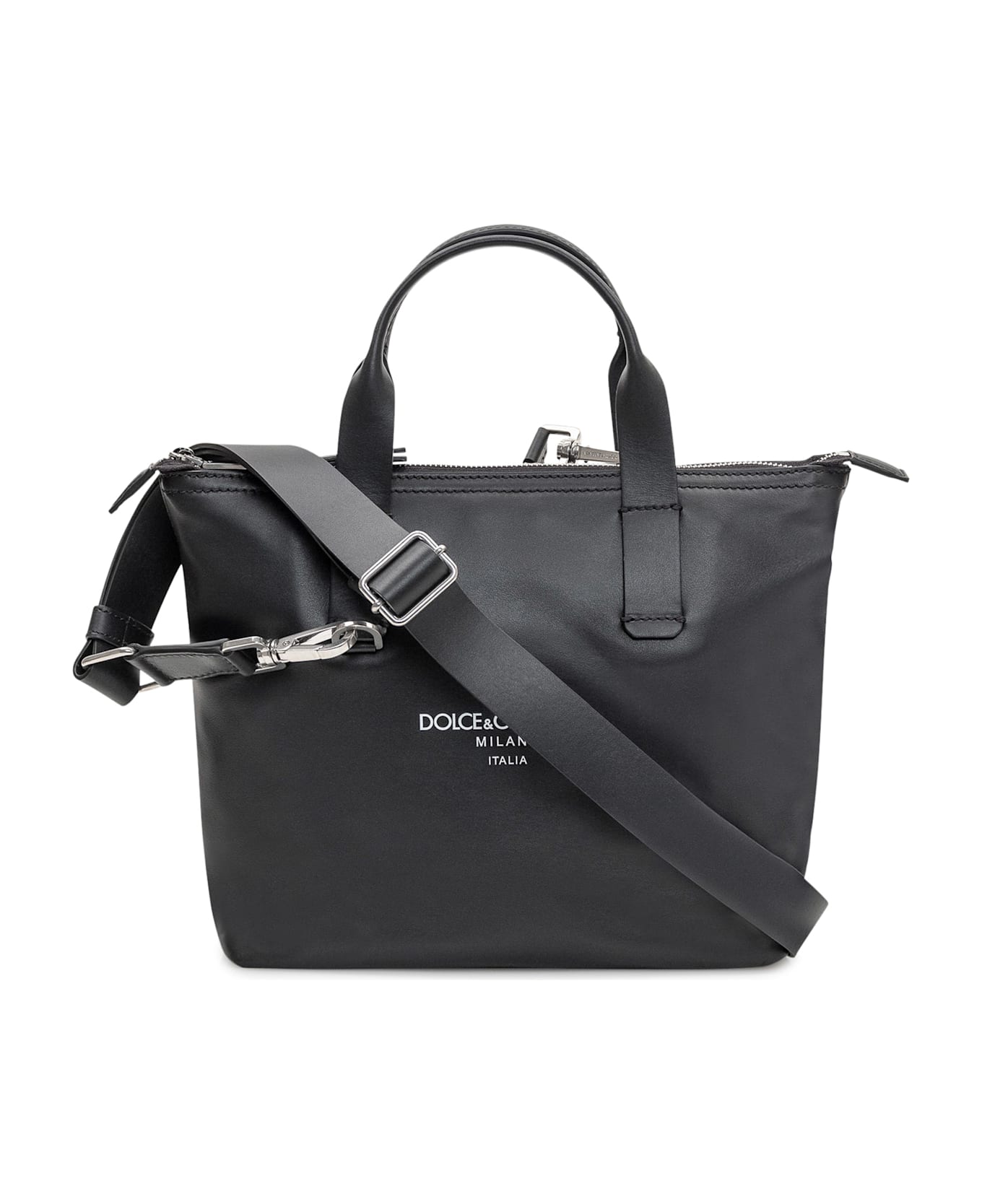 Dolce 
Gabbana Piccola Smooth Leather Tote Bag - NERO