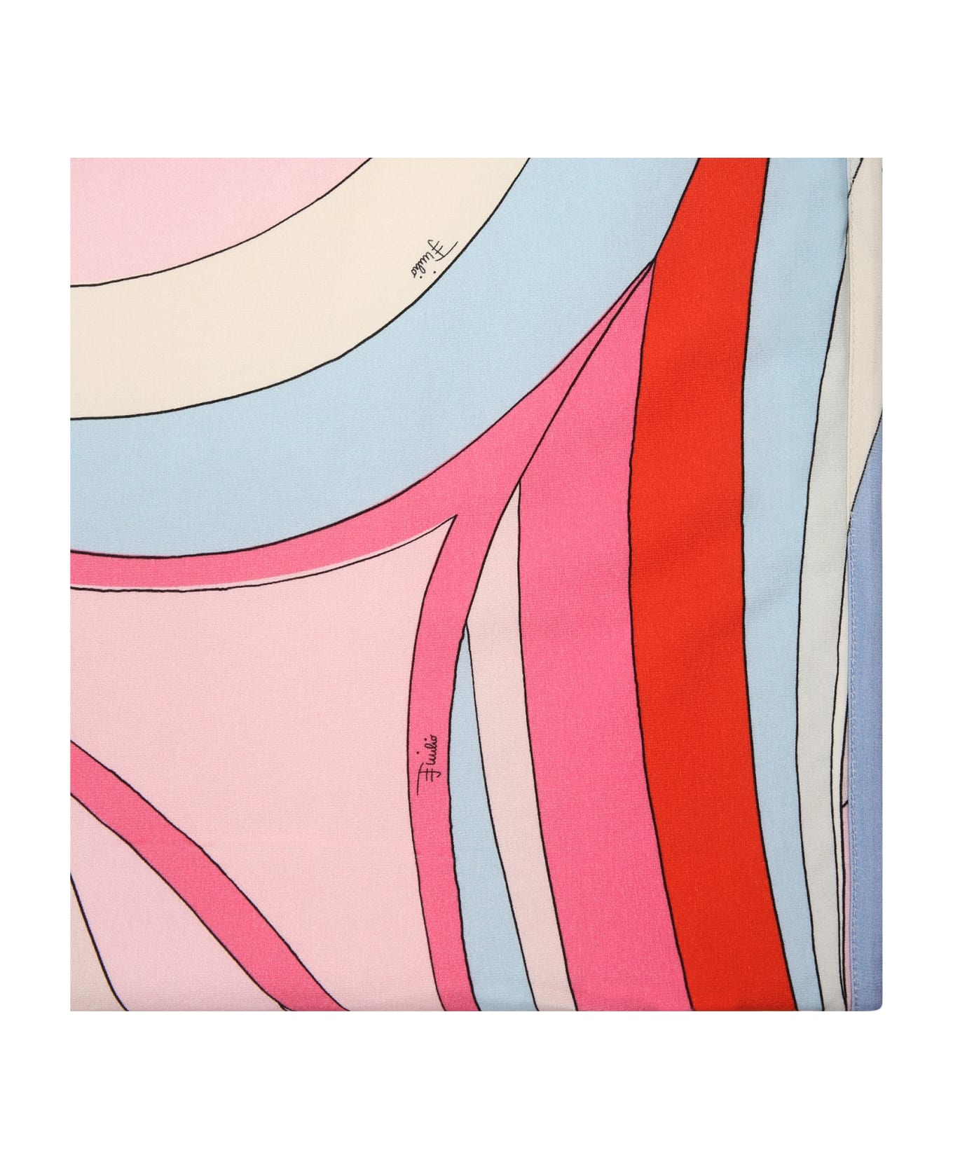 Pucci Multicolor Blanket For Baby Girl - Multicolor