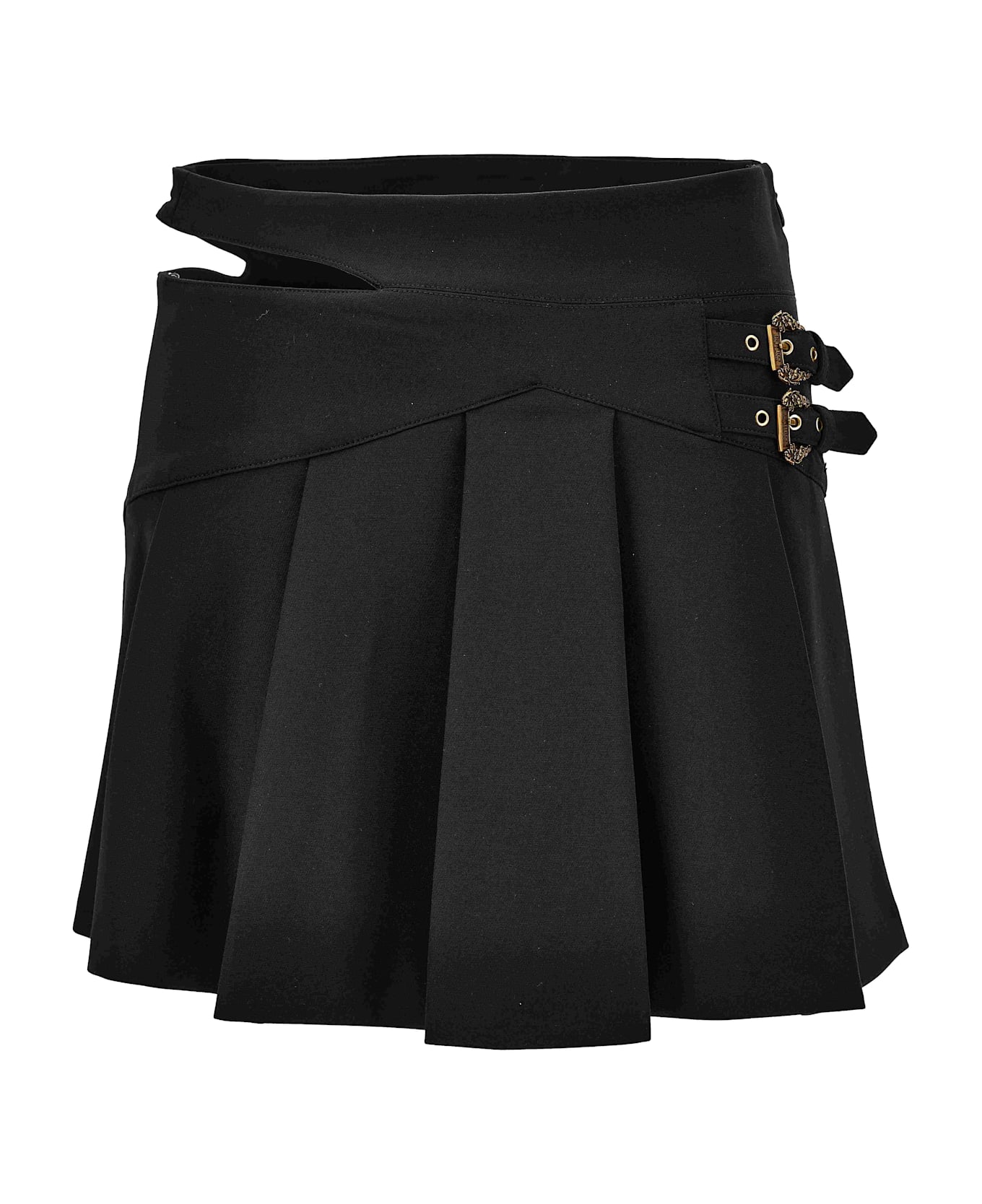 Versace Jeans Couture Mini-skirt With Cut-out - Black