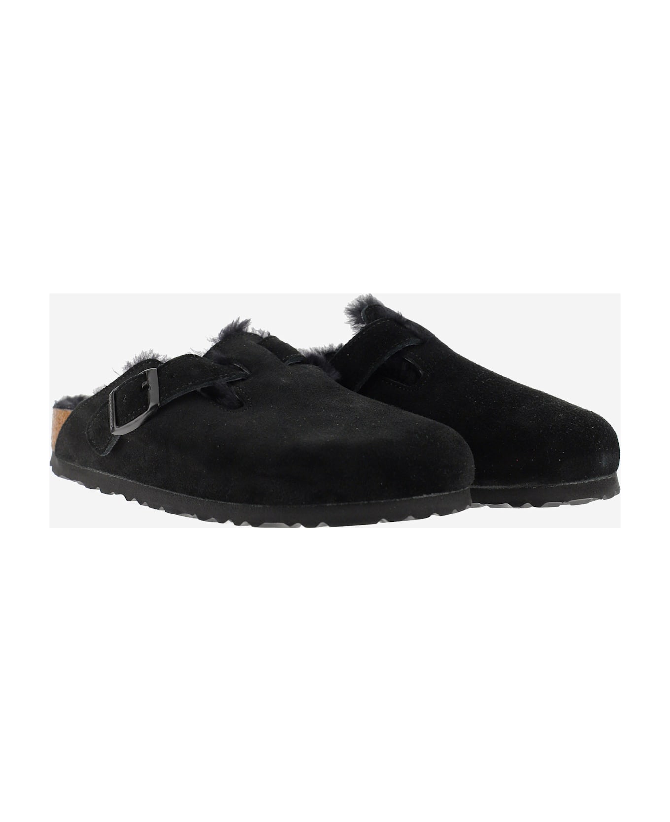 Birkenstock Boston Mules - Black