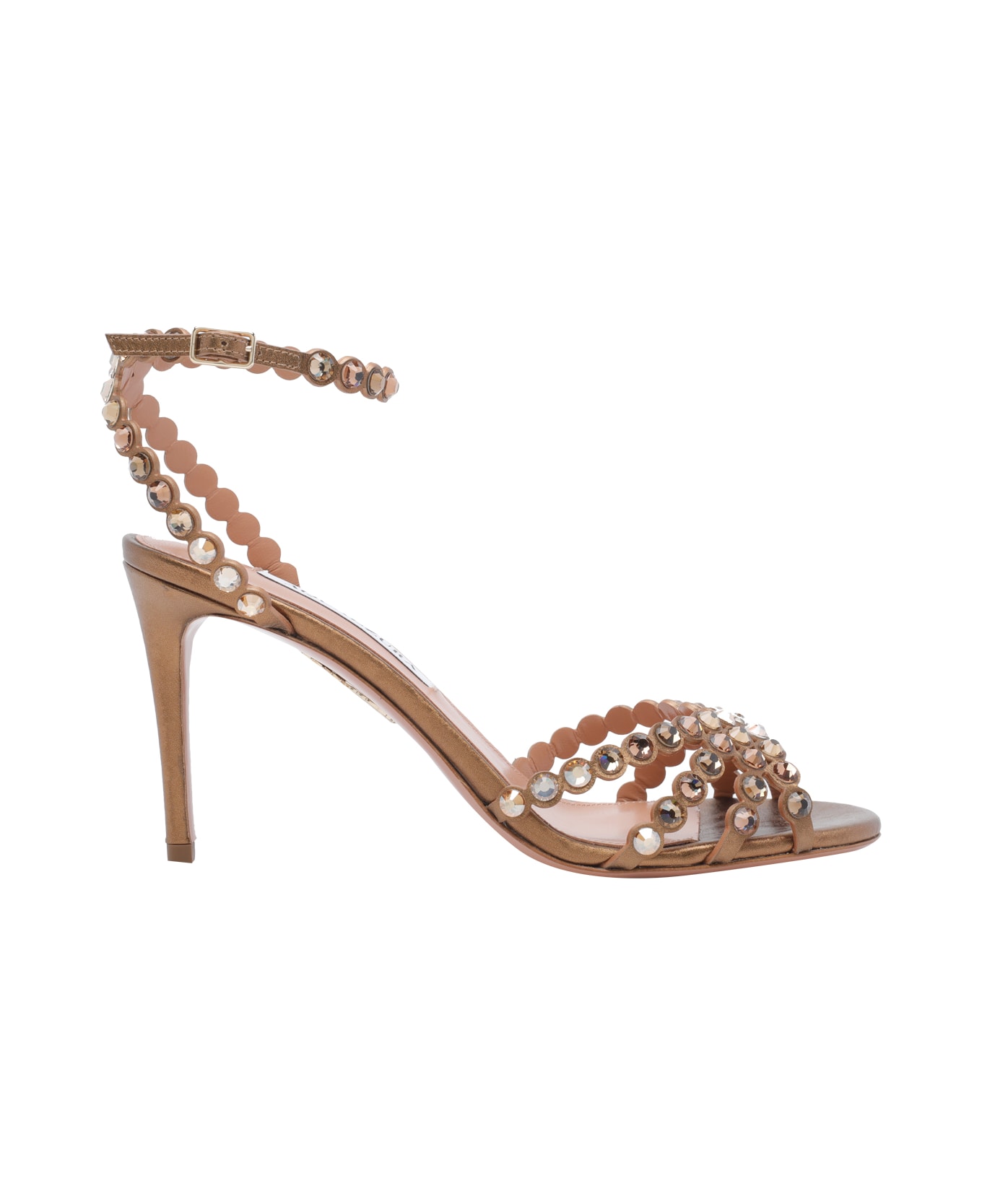 Aquazzura Tequila Pump Sandals - Golden