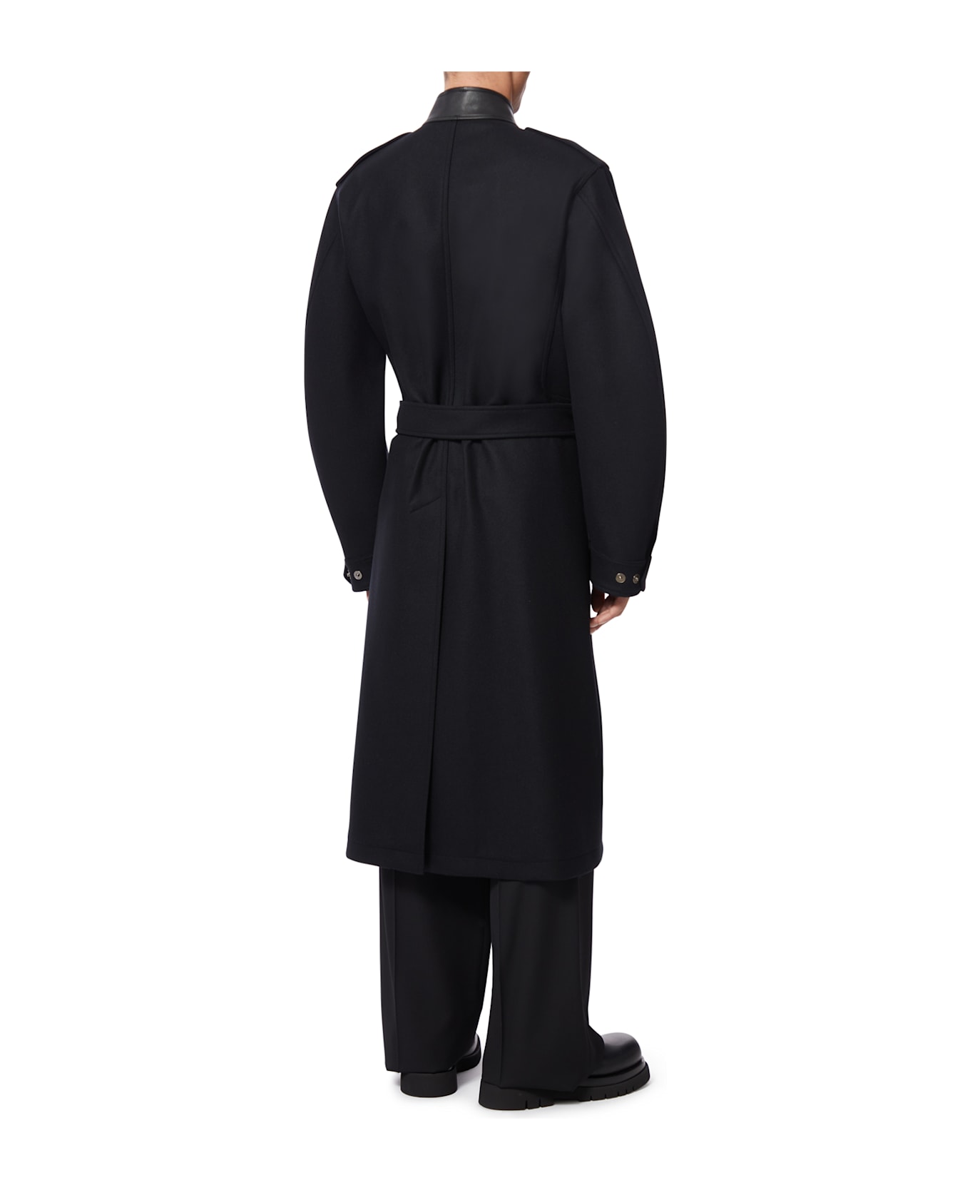 Tom Ford Melton Twill Dispatch Coat - Black