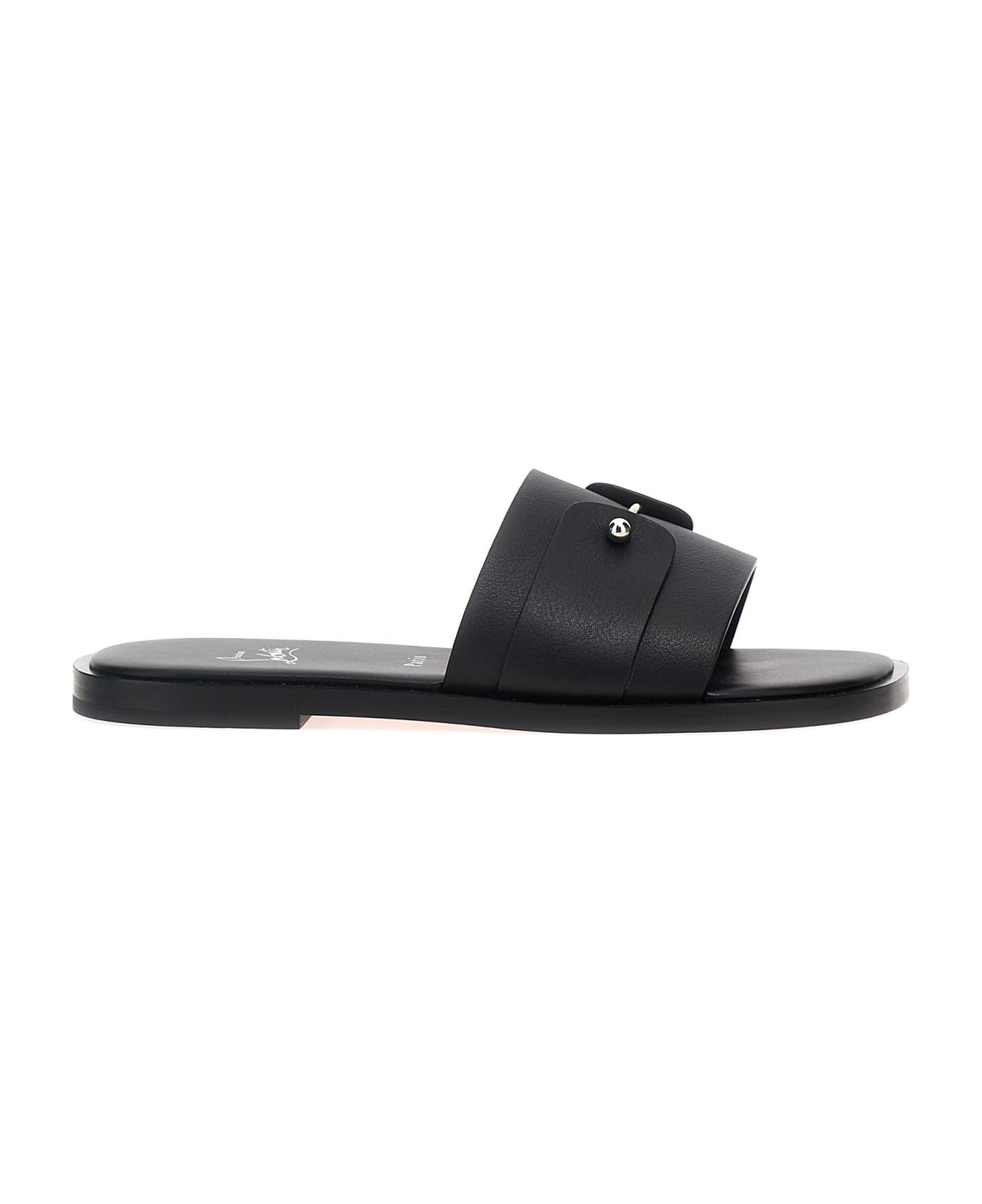 Christian Louboutin 'chambelimule Flat' Sandals - Black