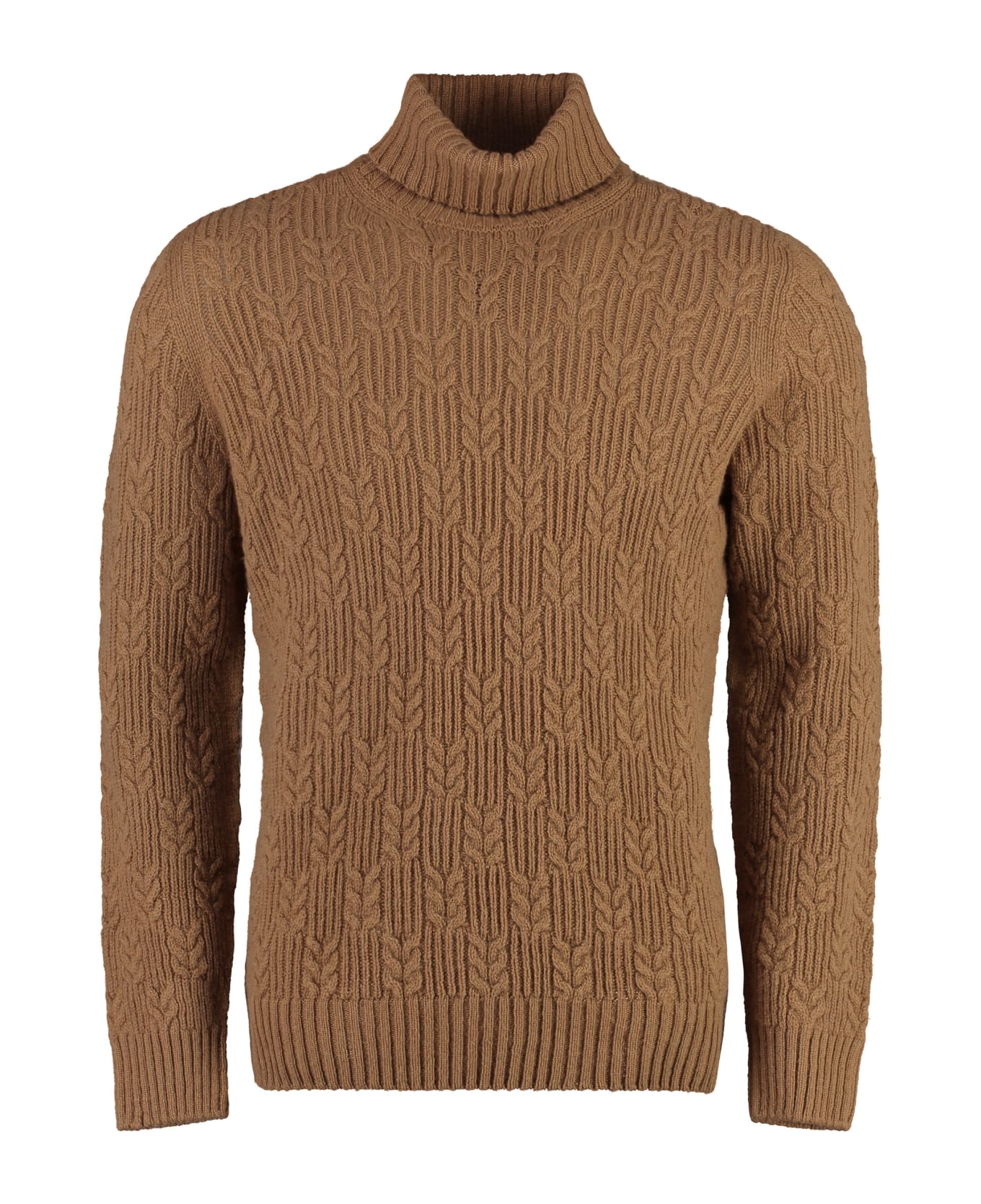 Drumohr Wool Turtleneck Sweater - Beige