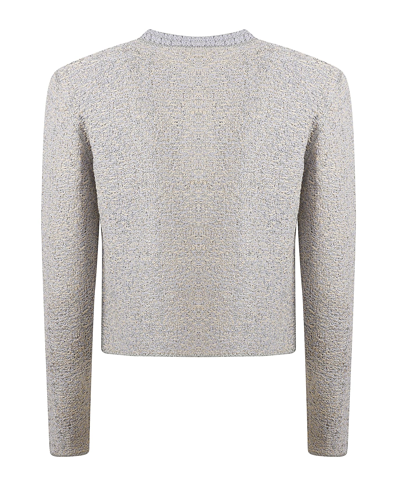 Fabiana Filippi Open Classic Cardigan - VANIGLIA/MALVA
