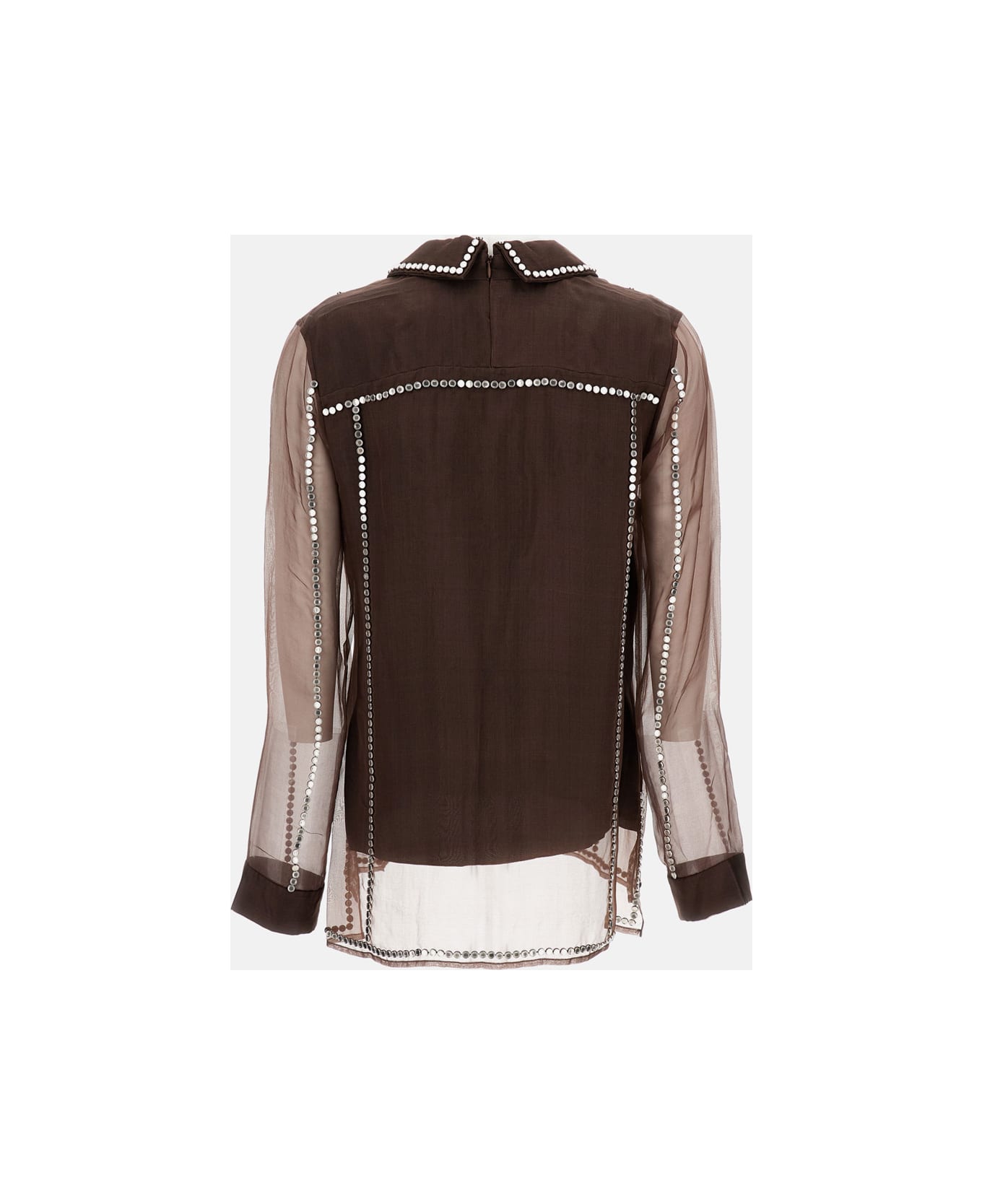 Wales Bonner Organza Shirt - Brown