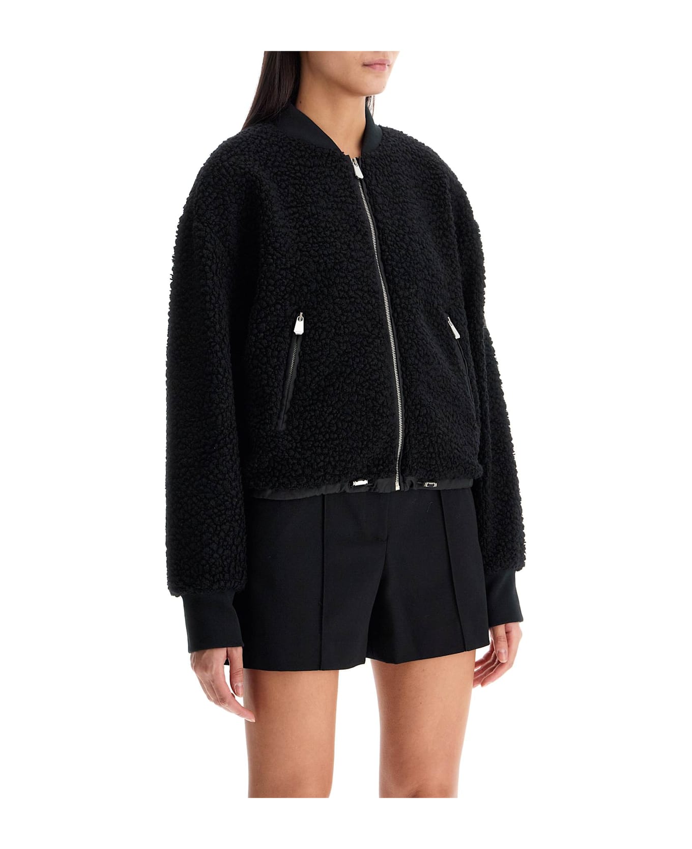 Pinko Teddy Bomber Jacket For - NERO LIMOUSINE (Black)