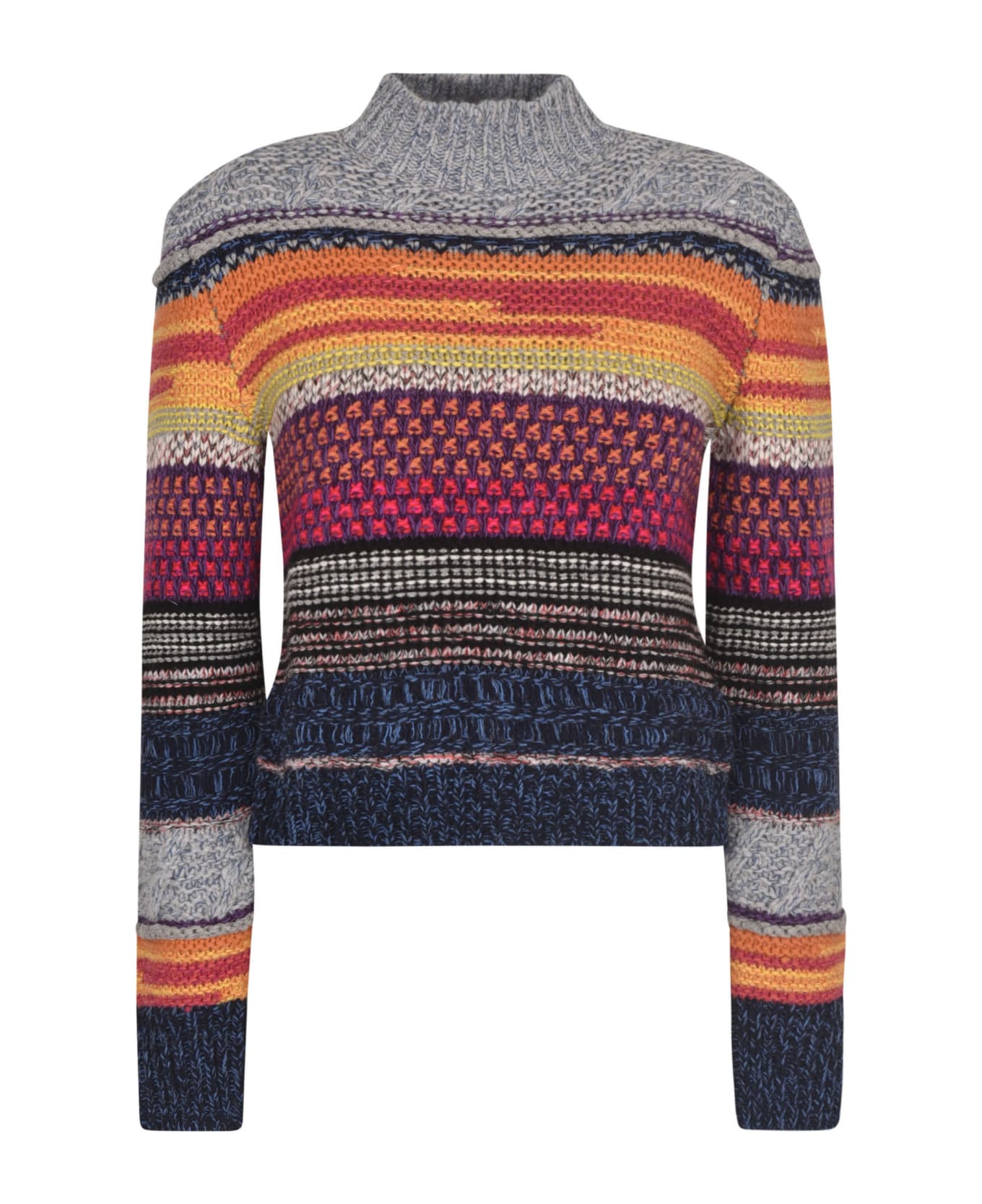 Chloé Multi-knit Pullover - Multicolor