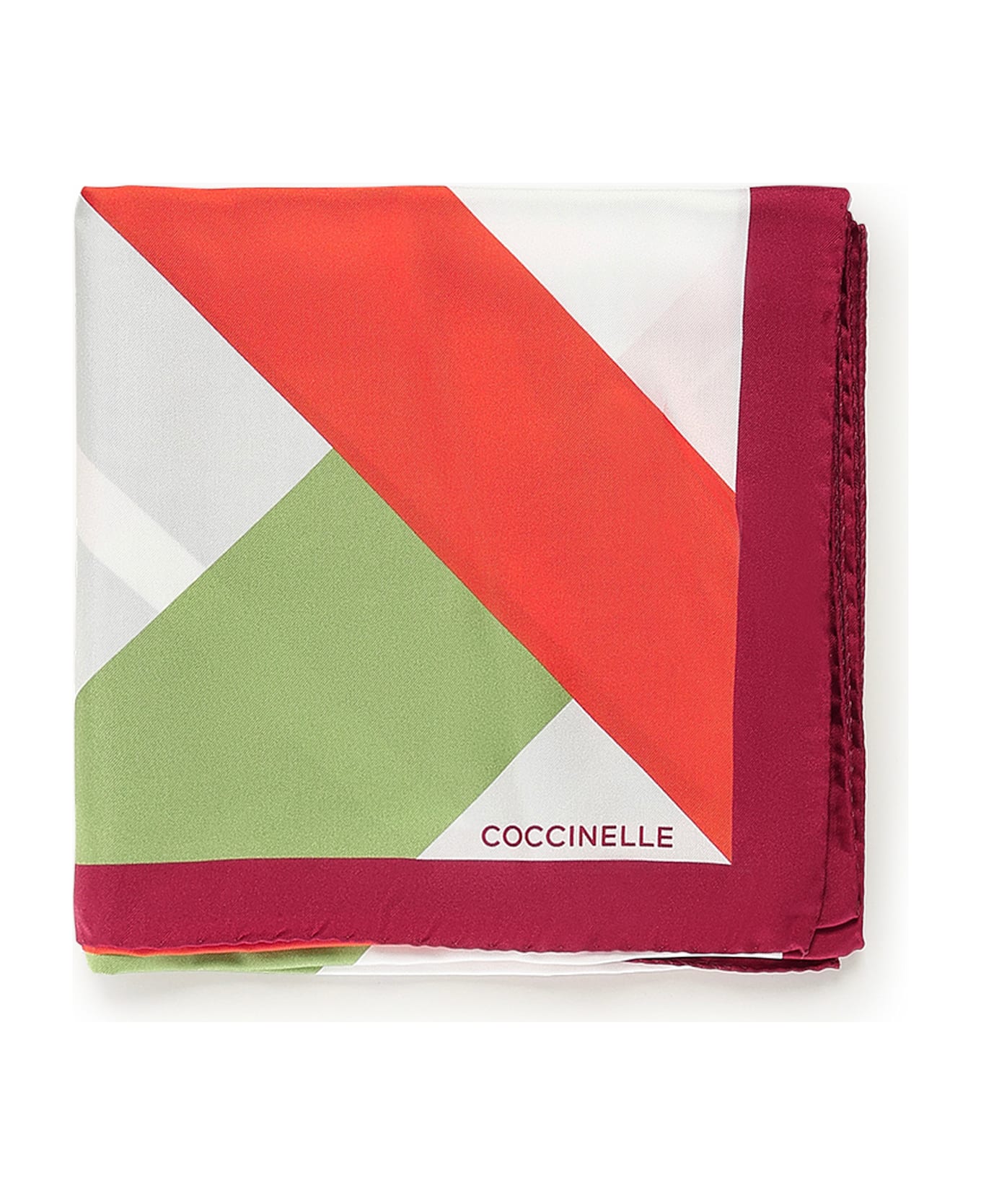 Coccinelle Aveiro Silk Scarf - SANGRIA/MULTI