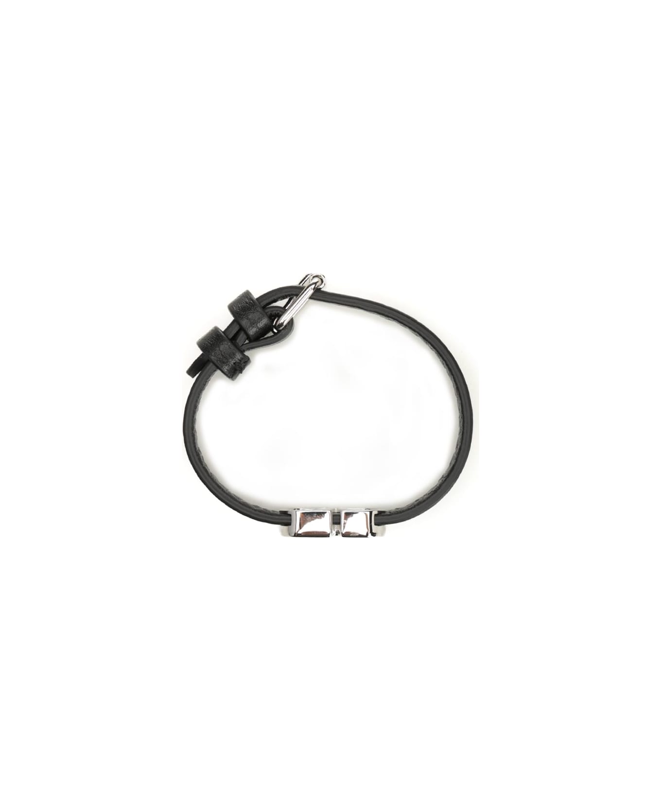 Valentino Garavani Vlogo Signature Leather Bracelet - Black