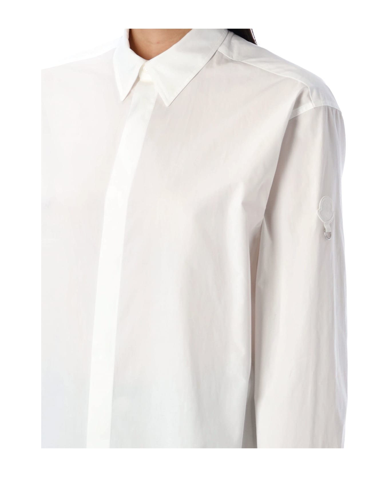 Moncler Cotton Shirt - WHITE