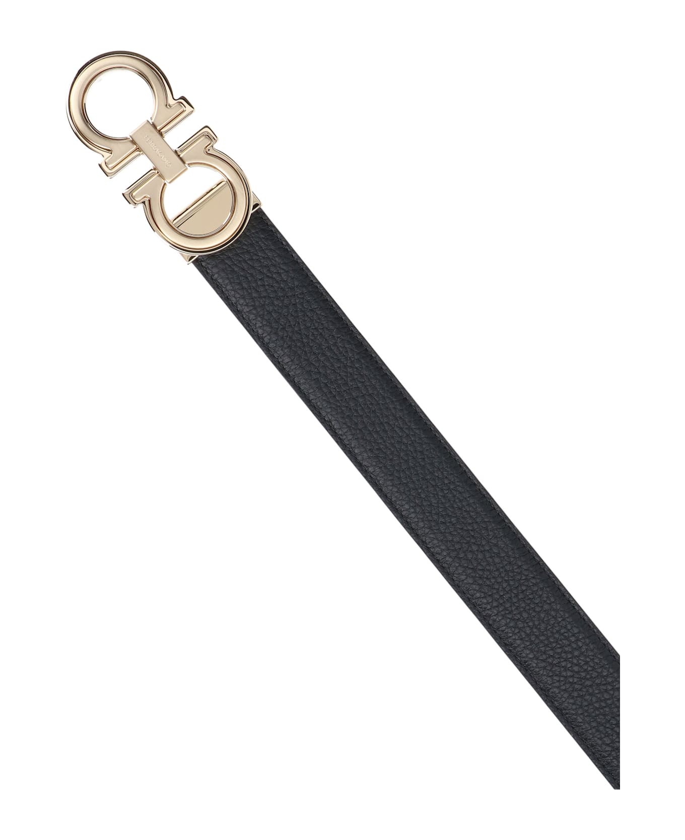 Ferragamo "gancini" Reversible Belt - Black  