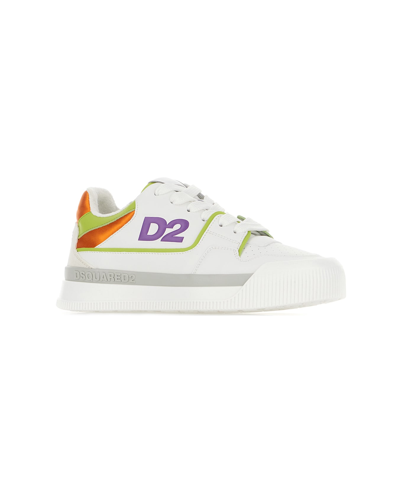 Dsquared2 Multicolor Leather And Polyester New Jersey Sneakers - M2781