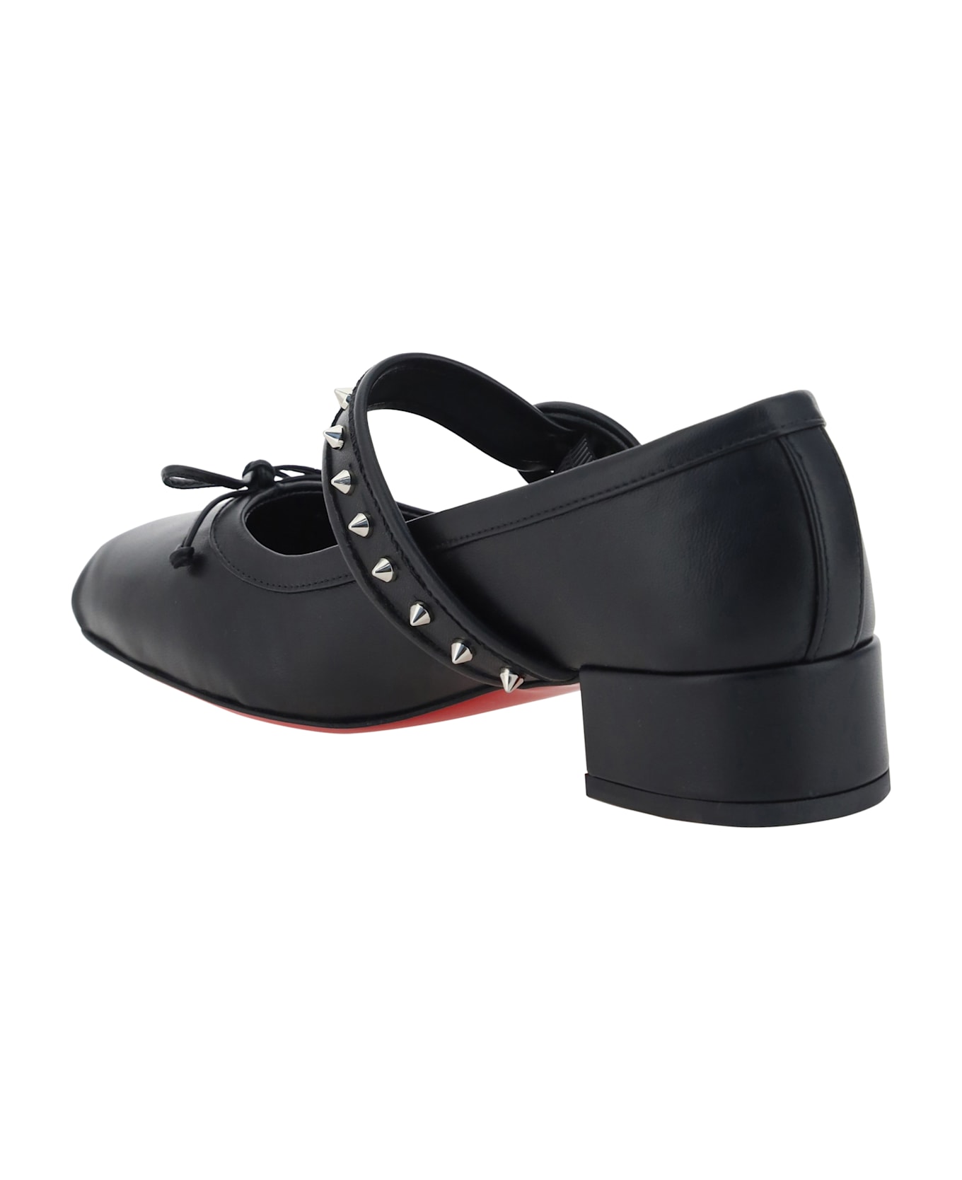 Christian Louboutin Mamastrapita Ballerinas - Black/lin Black