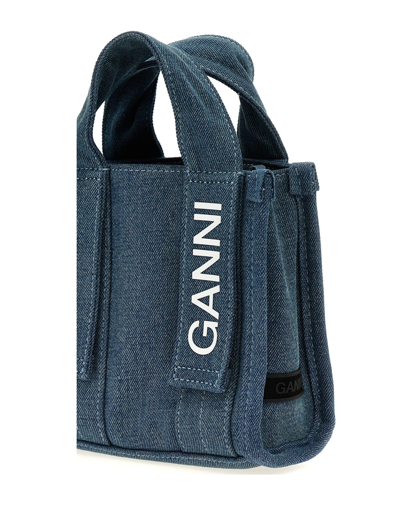 Ganni 'mini Tech' Shopping Bag - Light Blue